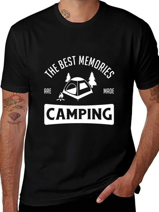 Camiseta Negra Camping: Los Mejores Recuerdos