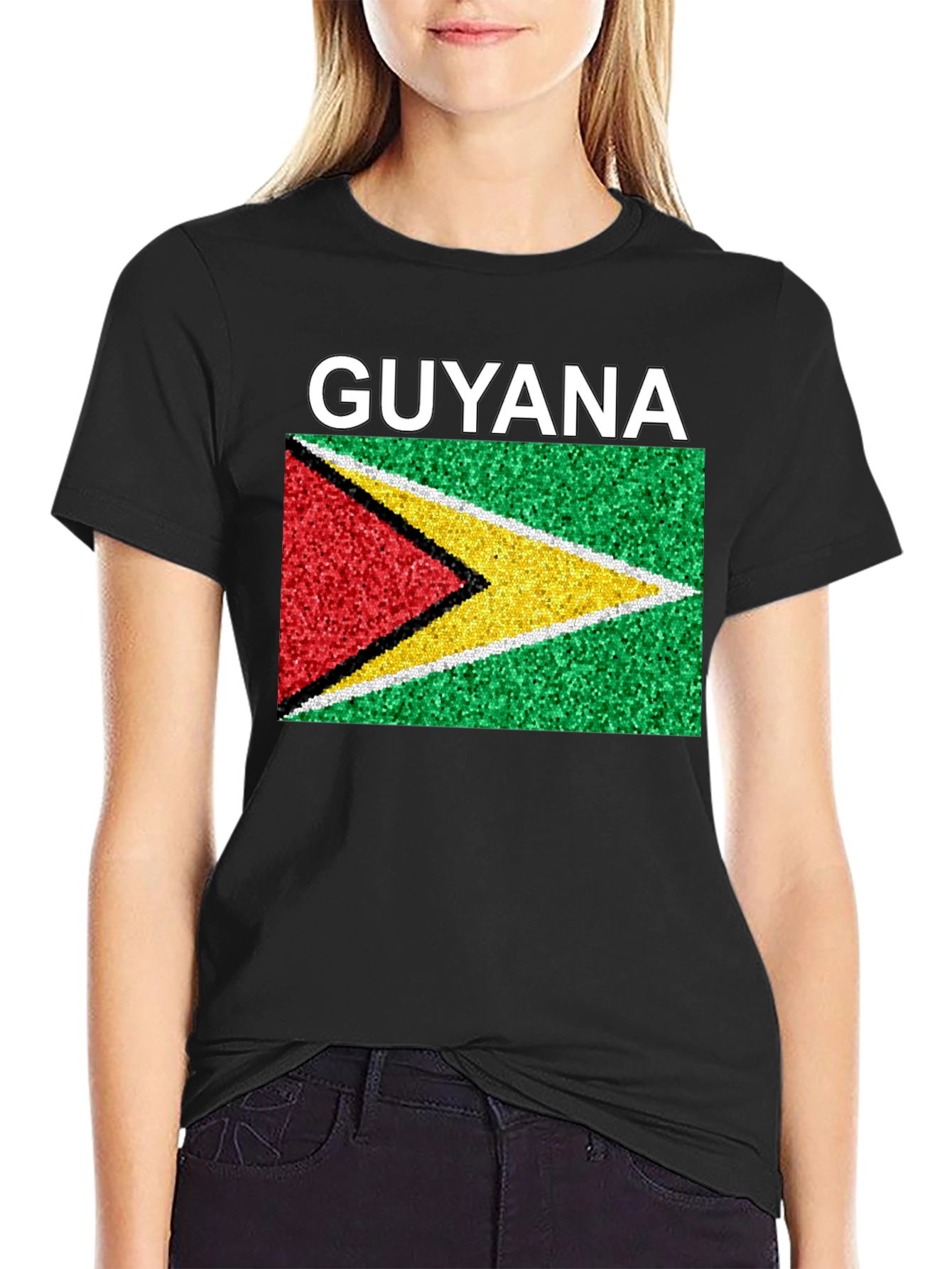 Camiseta Guyana Bandera País Orgullo Moda