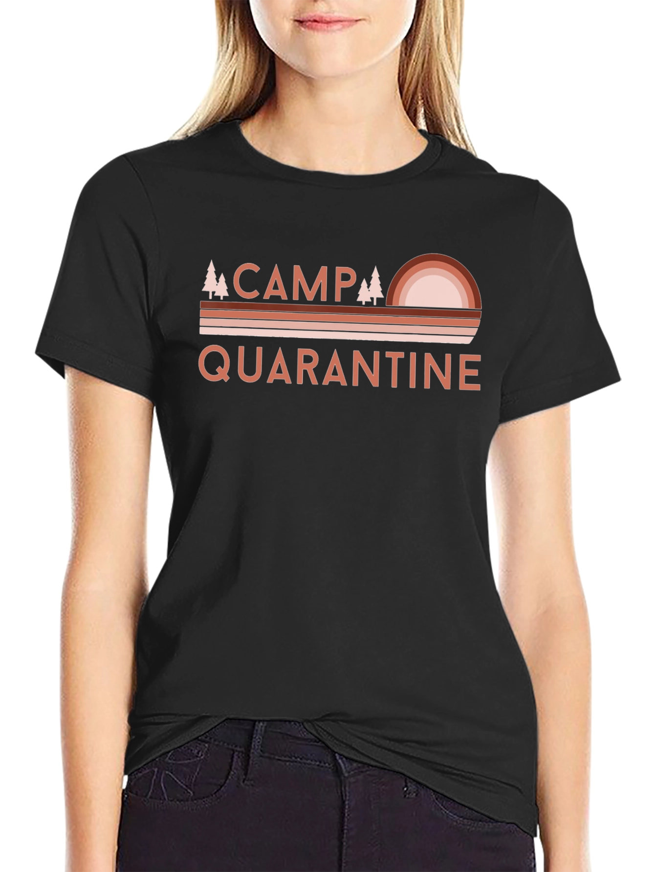 Camiseta Negra Camp Quarantine Unisex