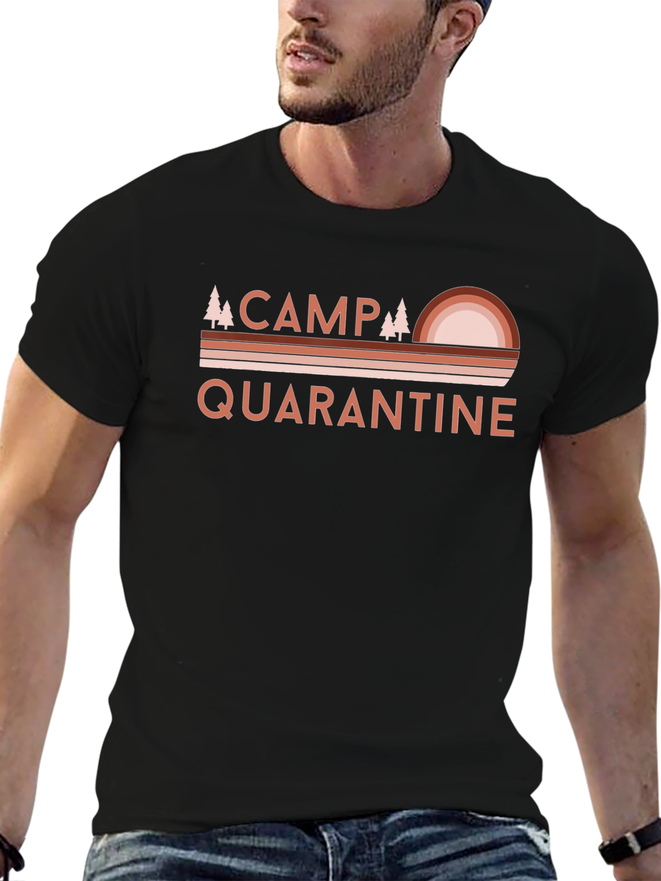 Camiseta Negra Camp Quarantine Unisex