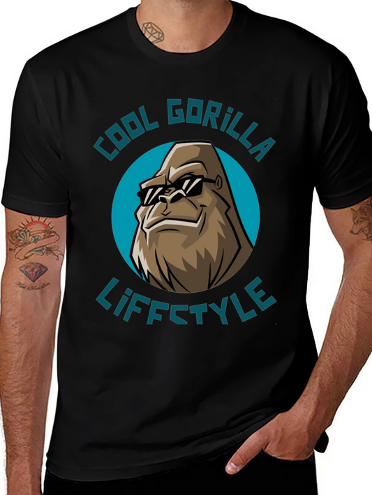 Camiseta Hombre: Cool Gorilla Lifestyle - Estilo Único