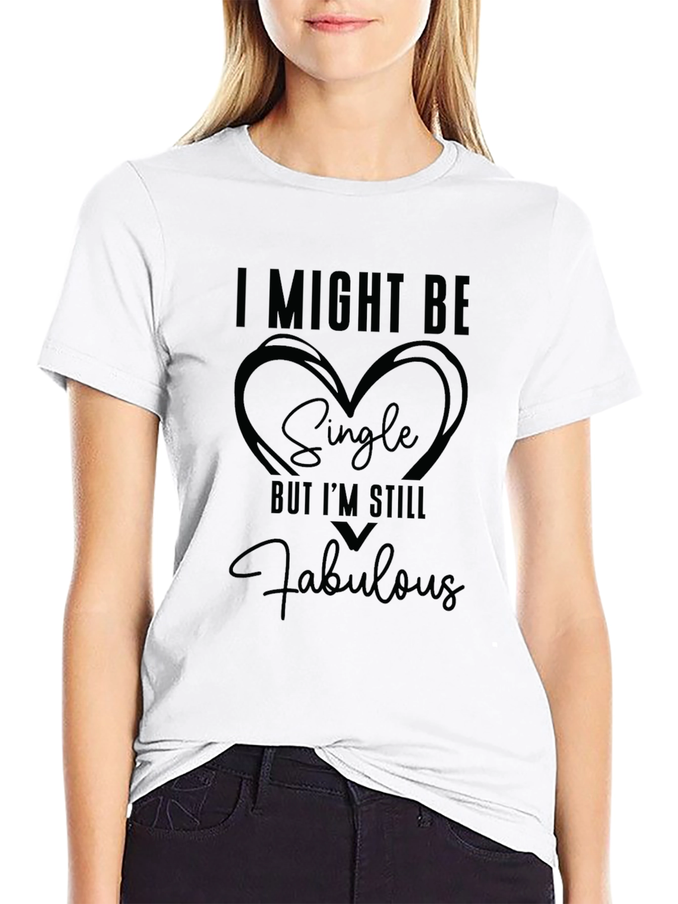 Camiseta Negra: Soltero ¡Pero Fabuloso!
