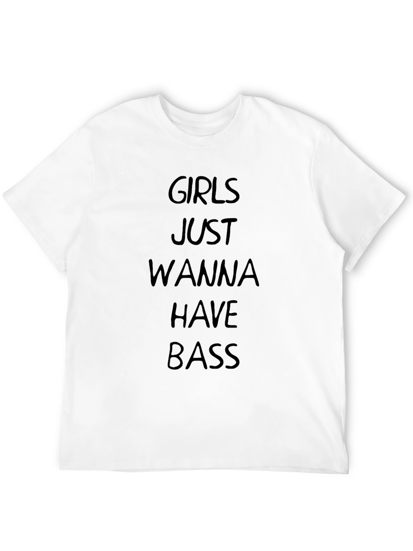 Camiseta Negra: Girls Just Wanna Have Bass