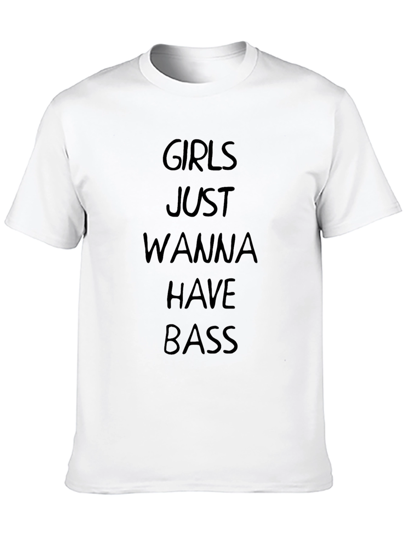 Camiseta Negra: Girls Just Wanna Have Bass