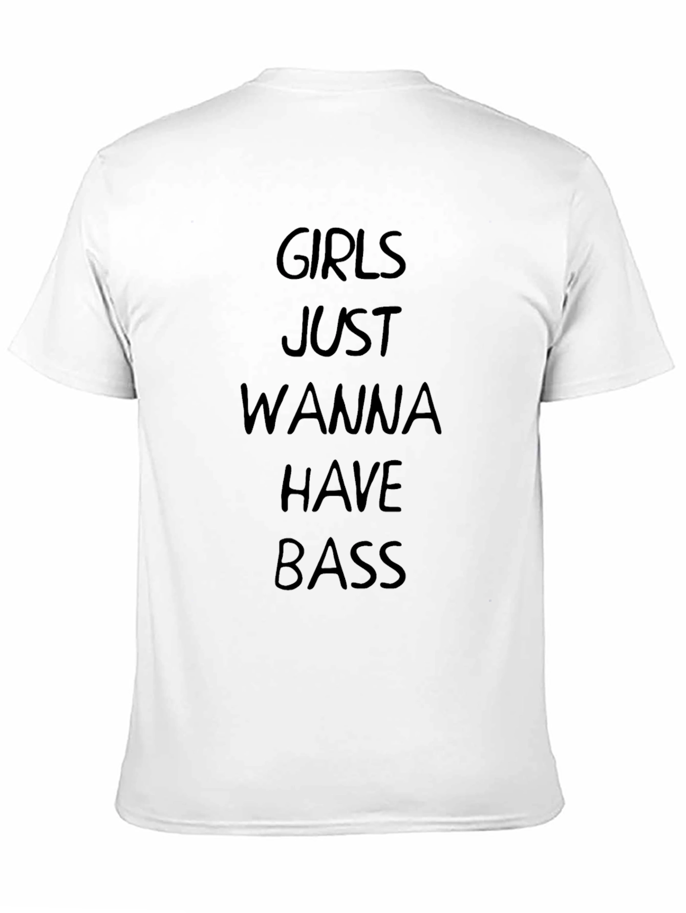 Camiseta Negra: Girls Just Wanna Have Bass