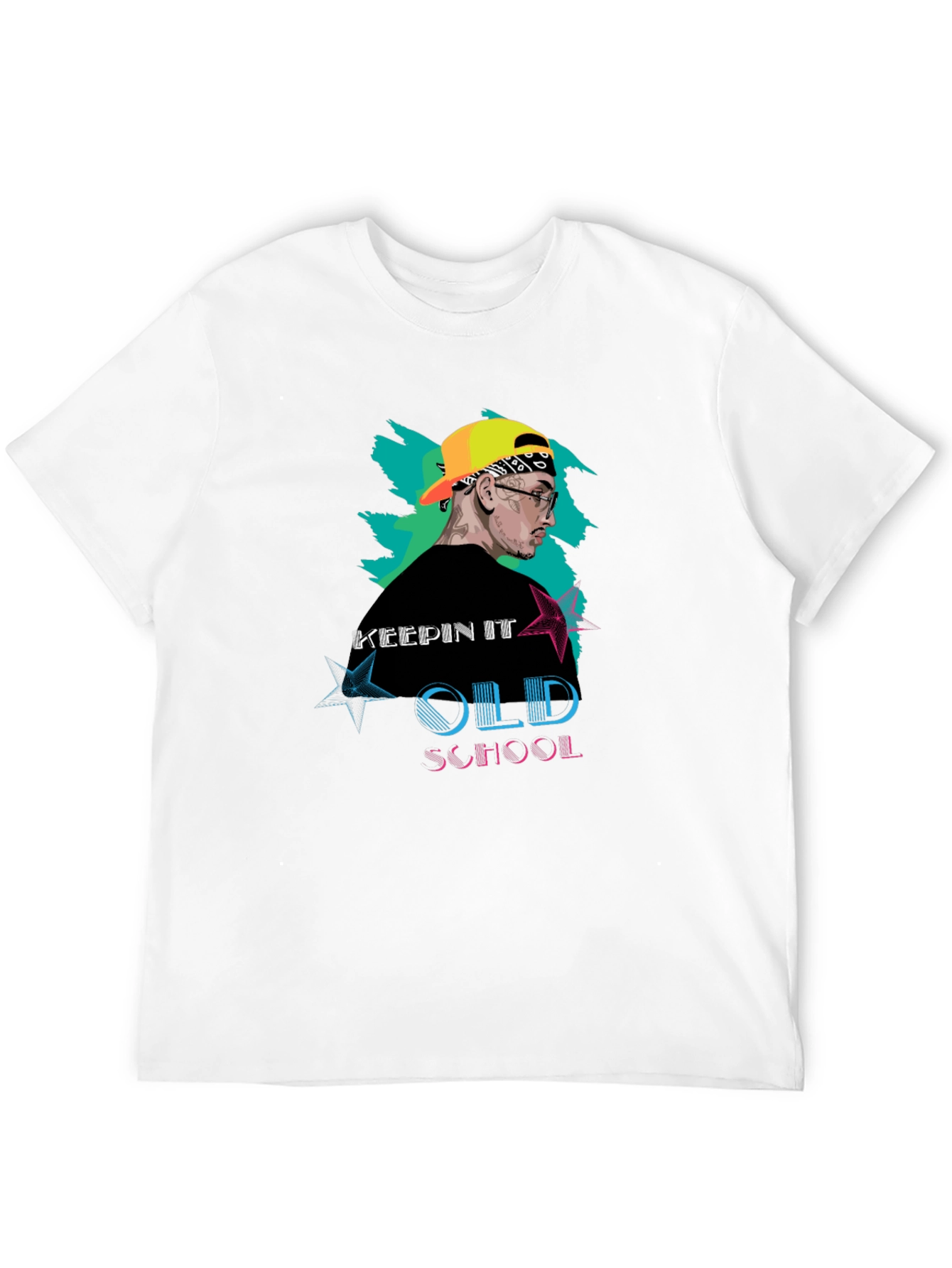 Camiseta Negra Urbana Old School