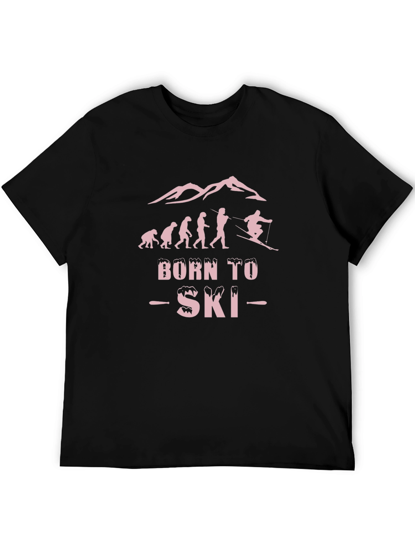 Camiseta Negra Born to Ski