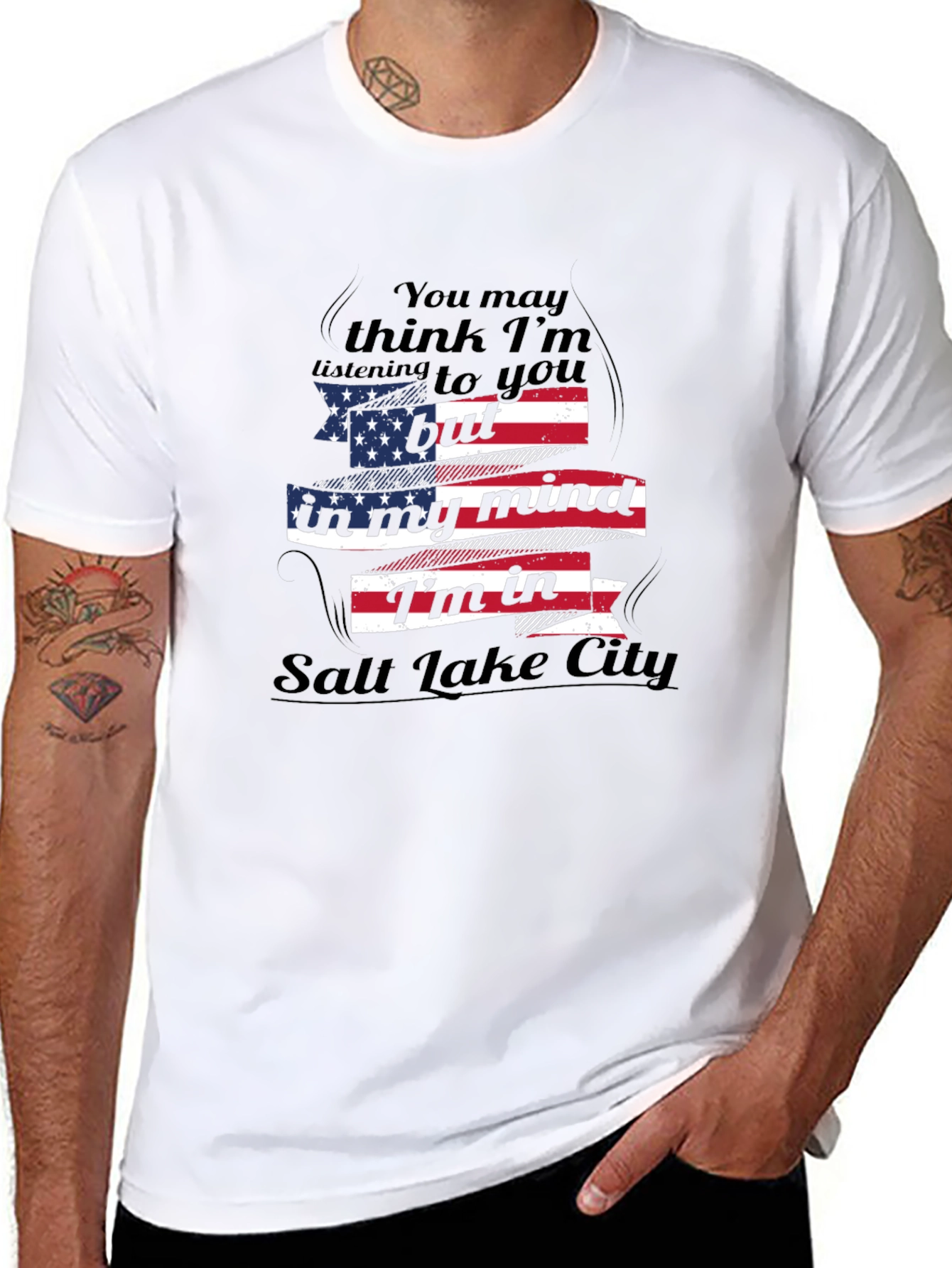 Camiseta Hombre - Salt Lake City USA