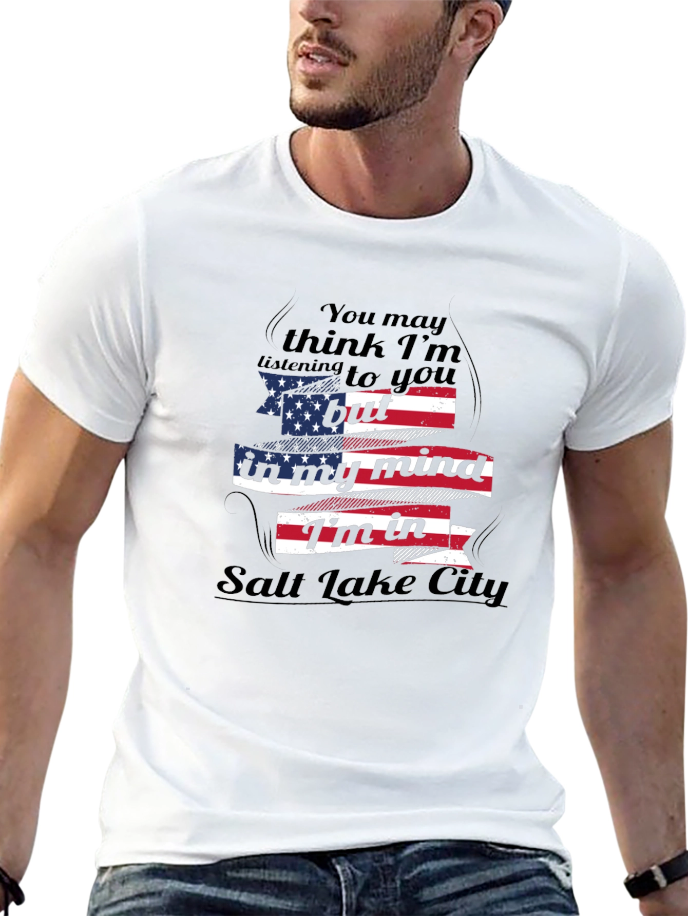 Camiseta Hombre - Salt Lake City USA