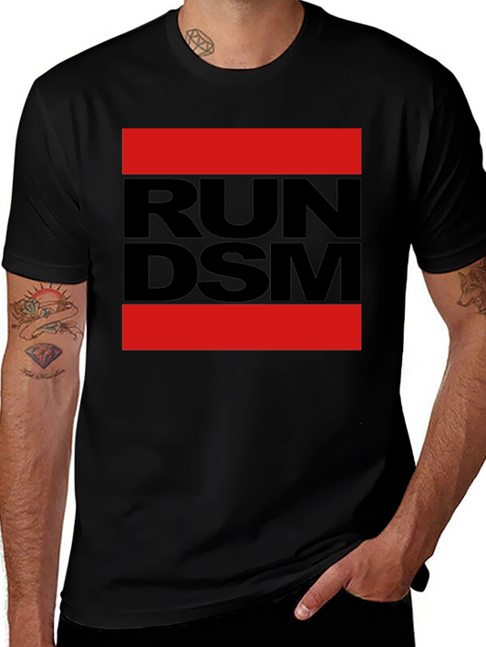 Camiseta RUN DSM Negra y Roja para Hombre