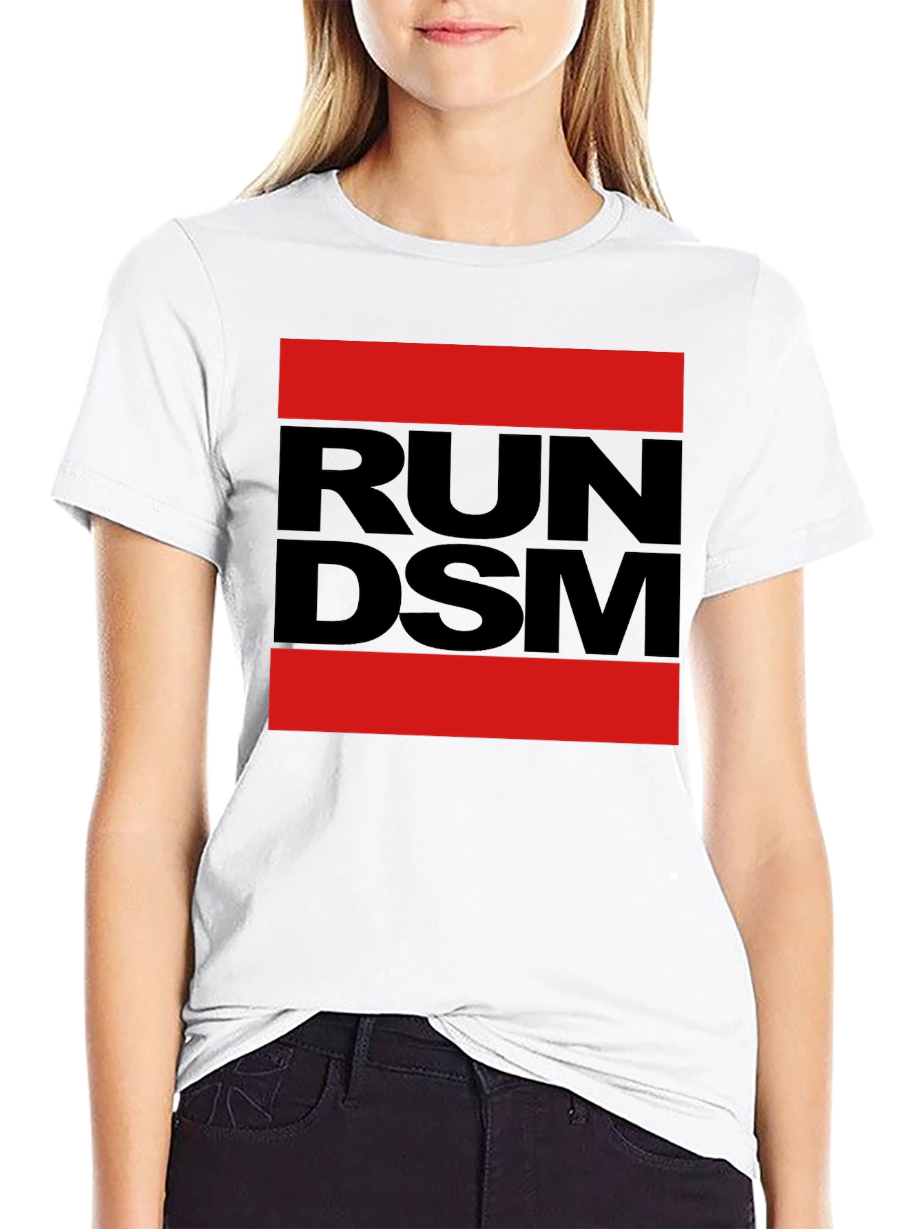 Camiseta RUN DSM Negra y Roja para Hombre