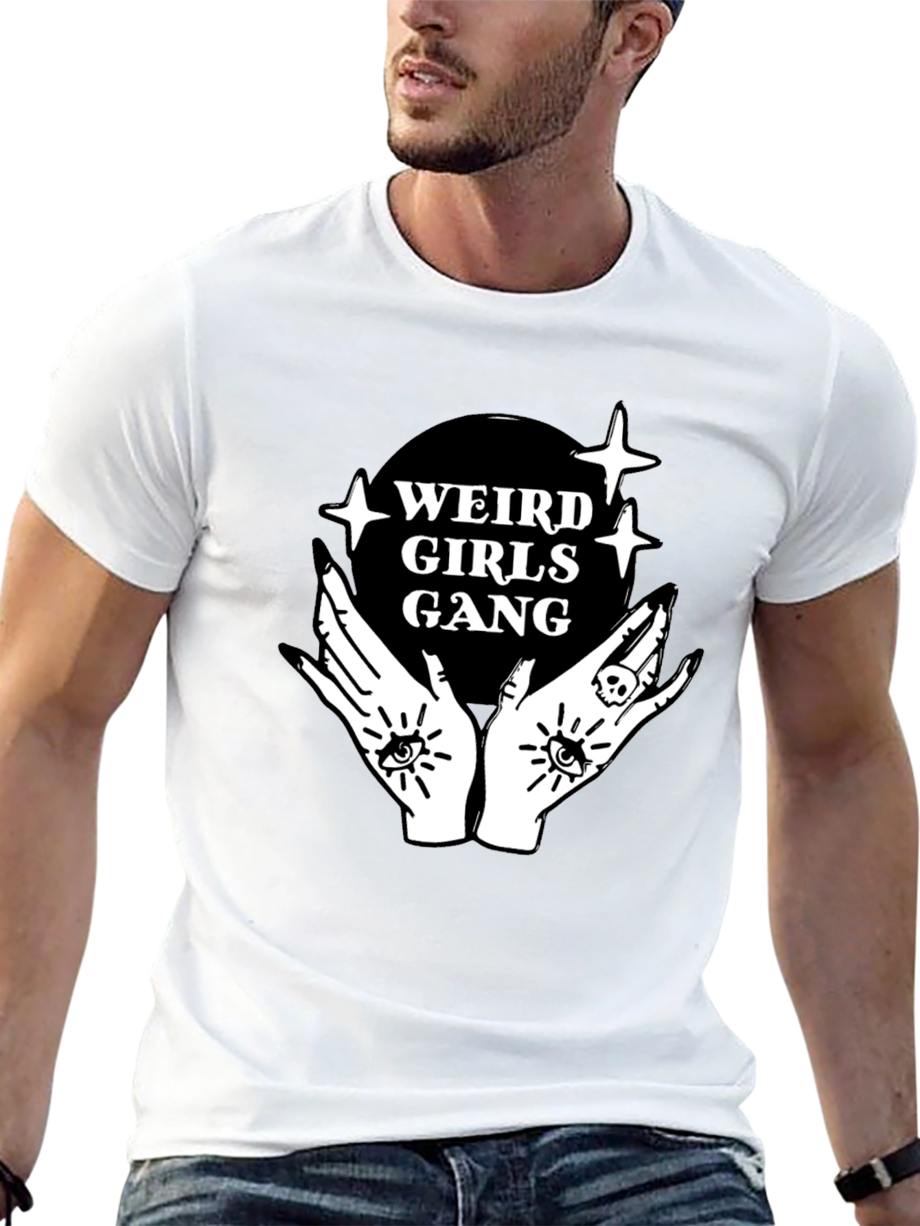 Camiseta Negra Weird Girls Gang