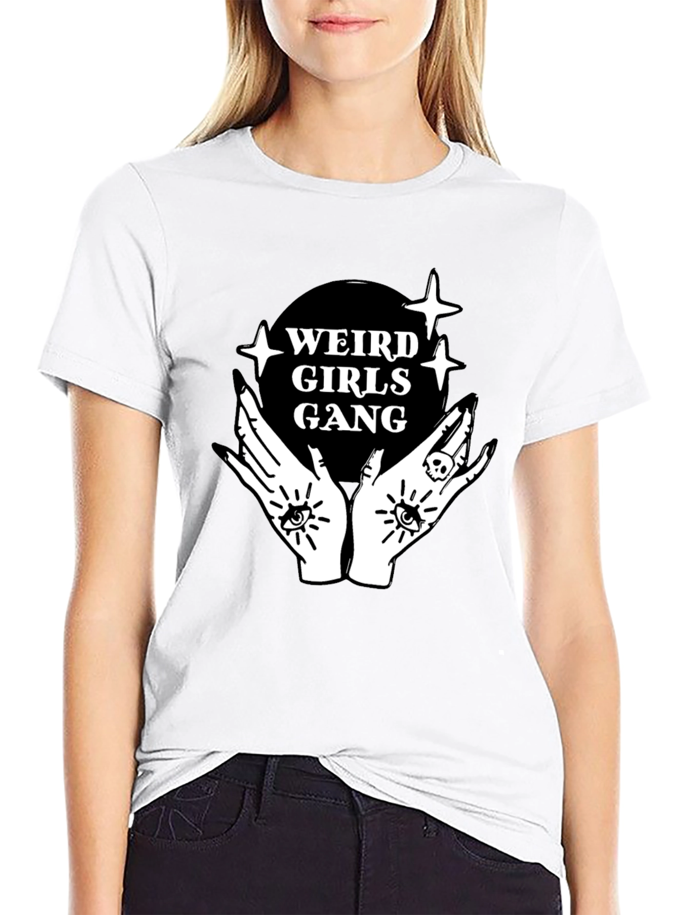 Camiseta Negra Weird Girls Gang