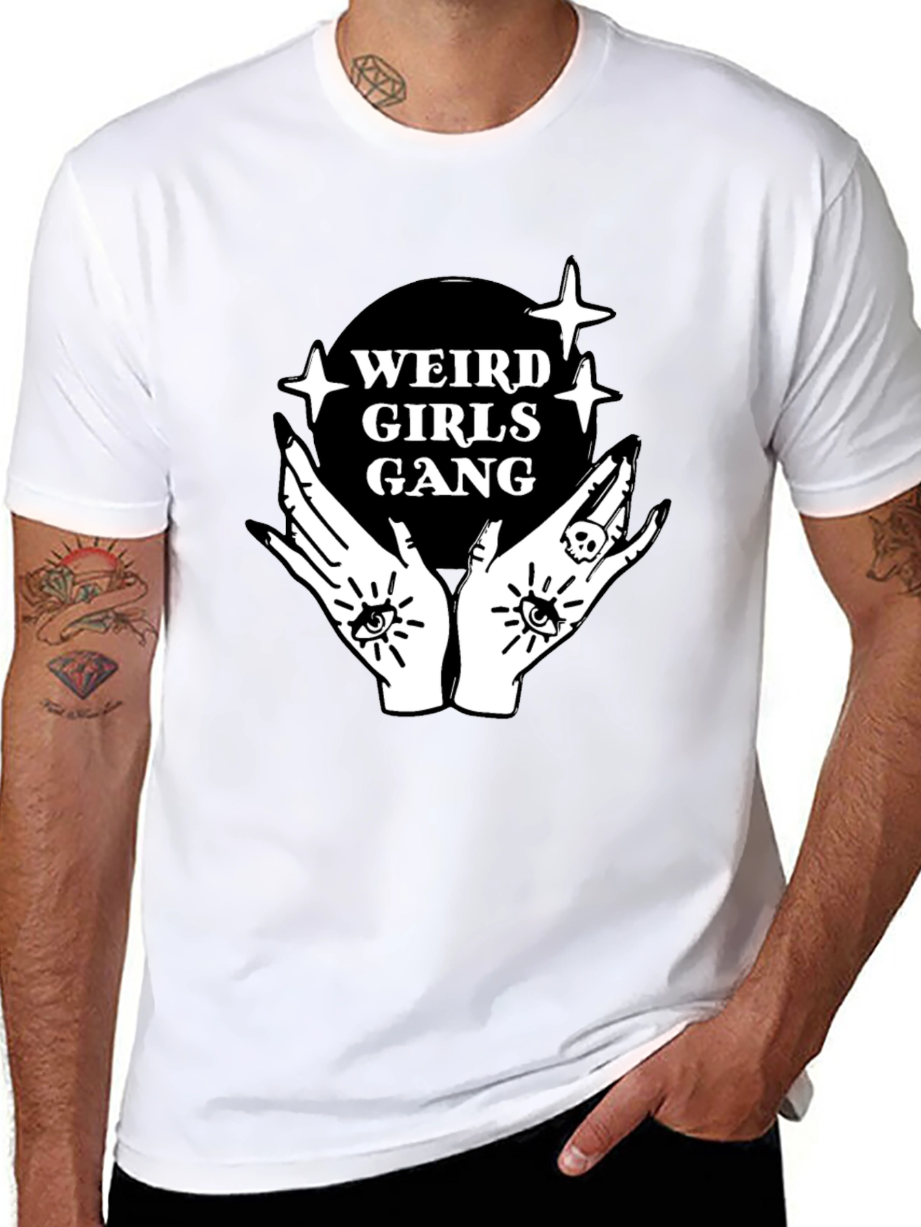 Camiseta Negra Weird Girls Gang