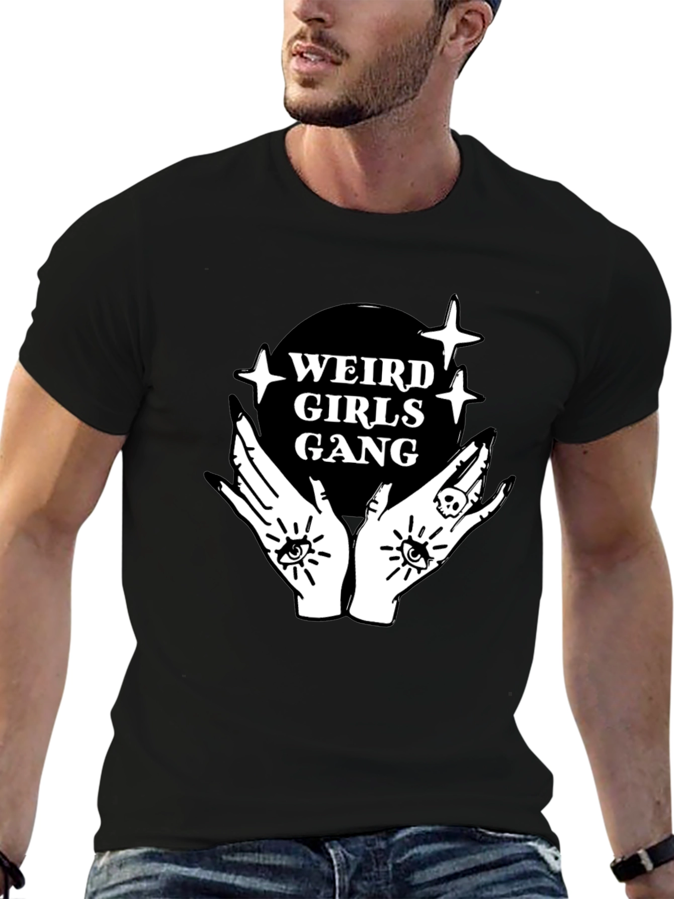 Camiseta Negra Weird Girls Gang