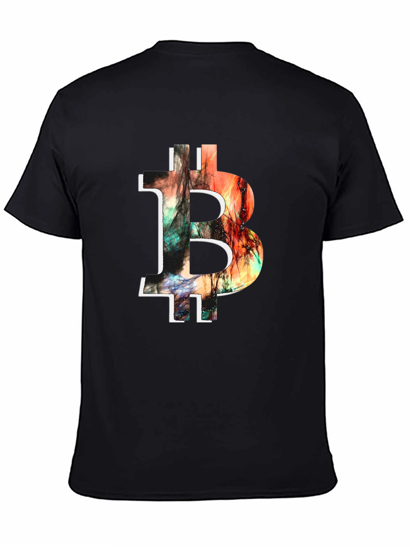 Camiseta Bitcoin Abstracta para Hombre