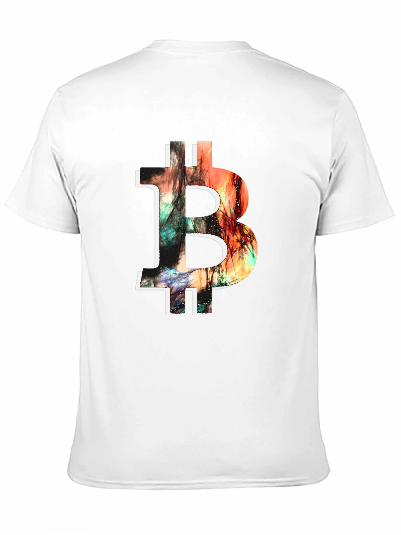 Camiseta Bitcoin Abstracta para Hombre