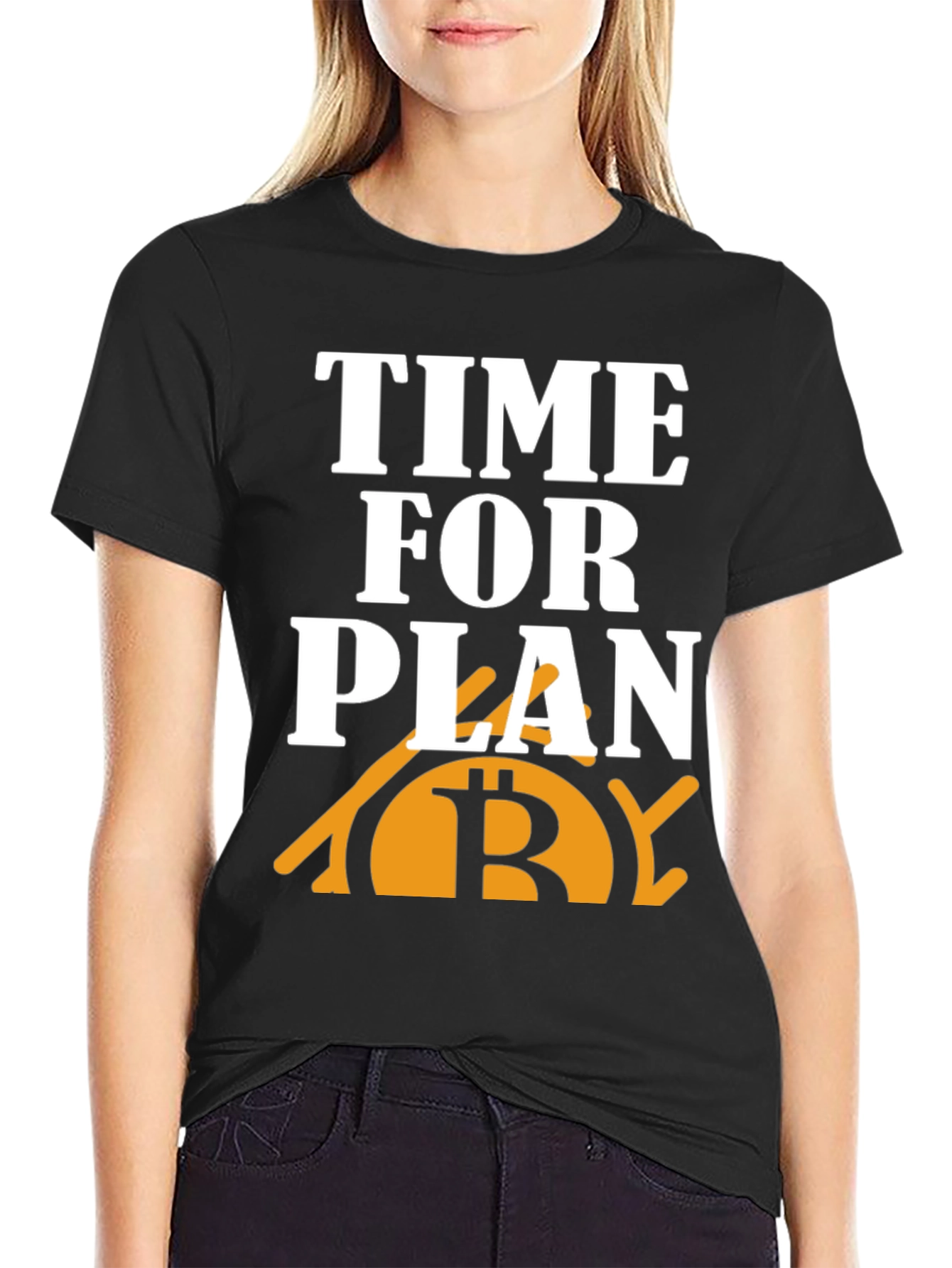 Camiseta Hombre Bitcoin Plan B - Criptomoneda