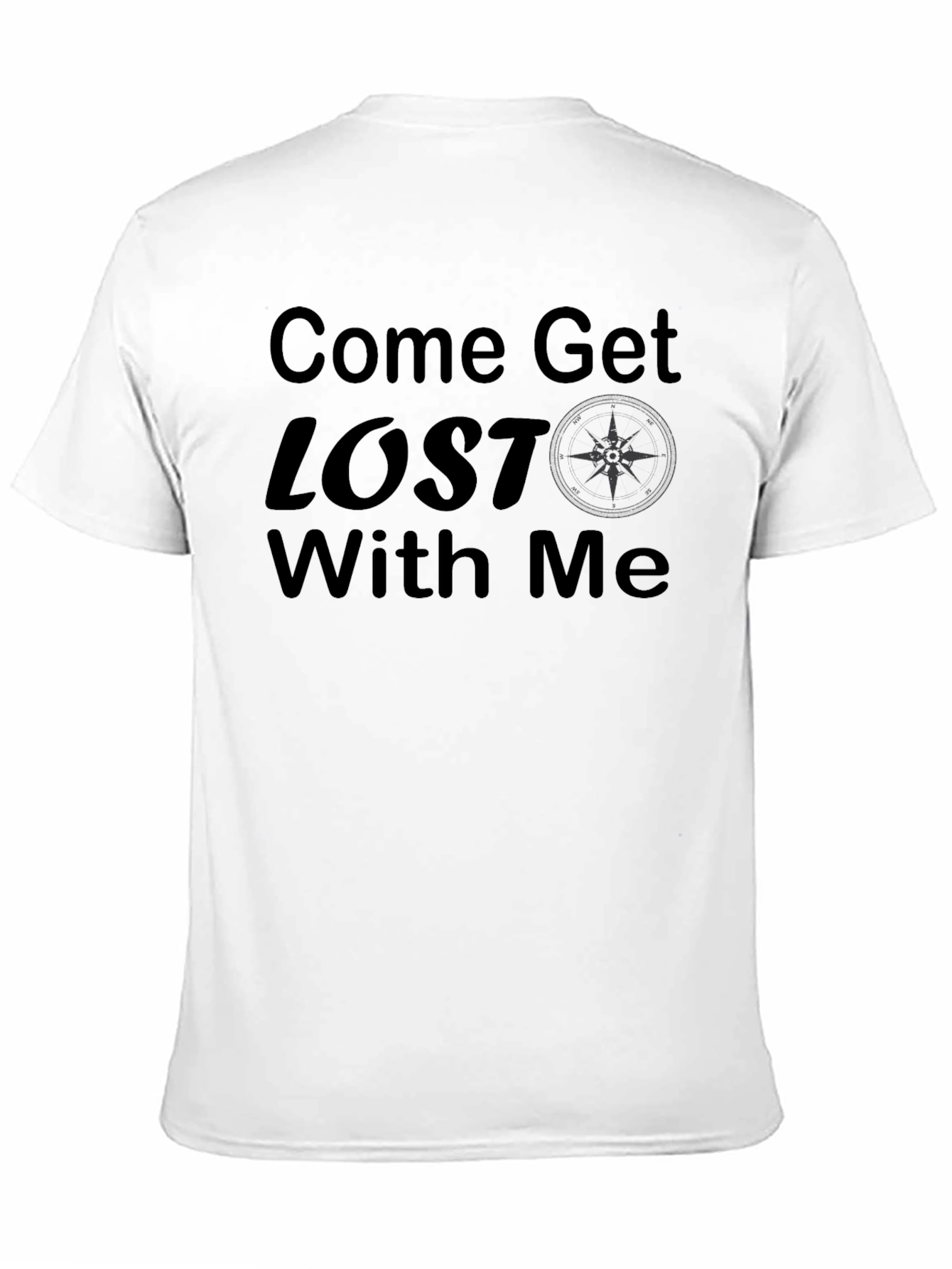 Camiseta Negra Come Get Lost With Me