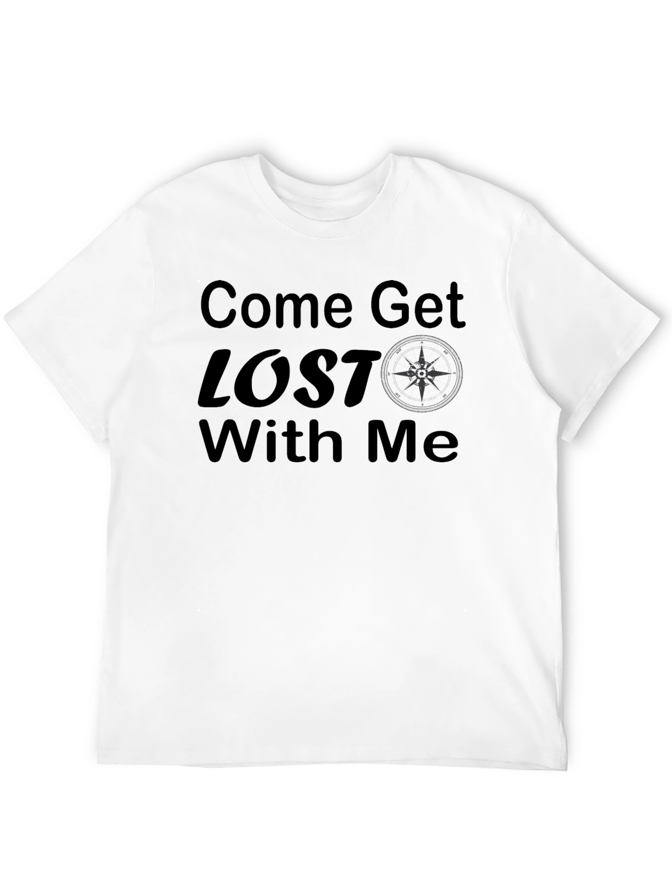 Camiseta Negra Come Get Lost With Me