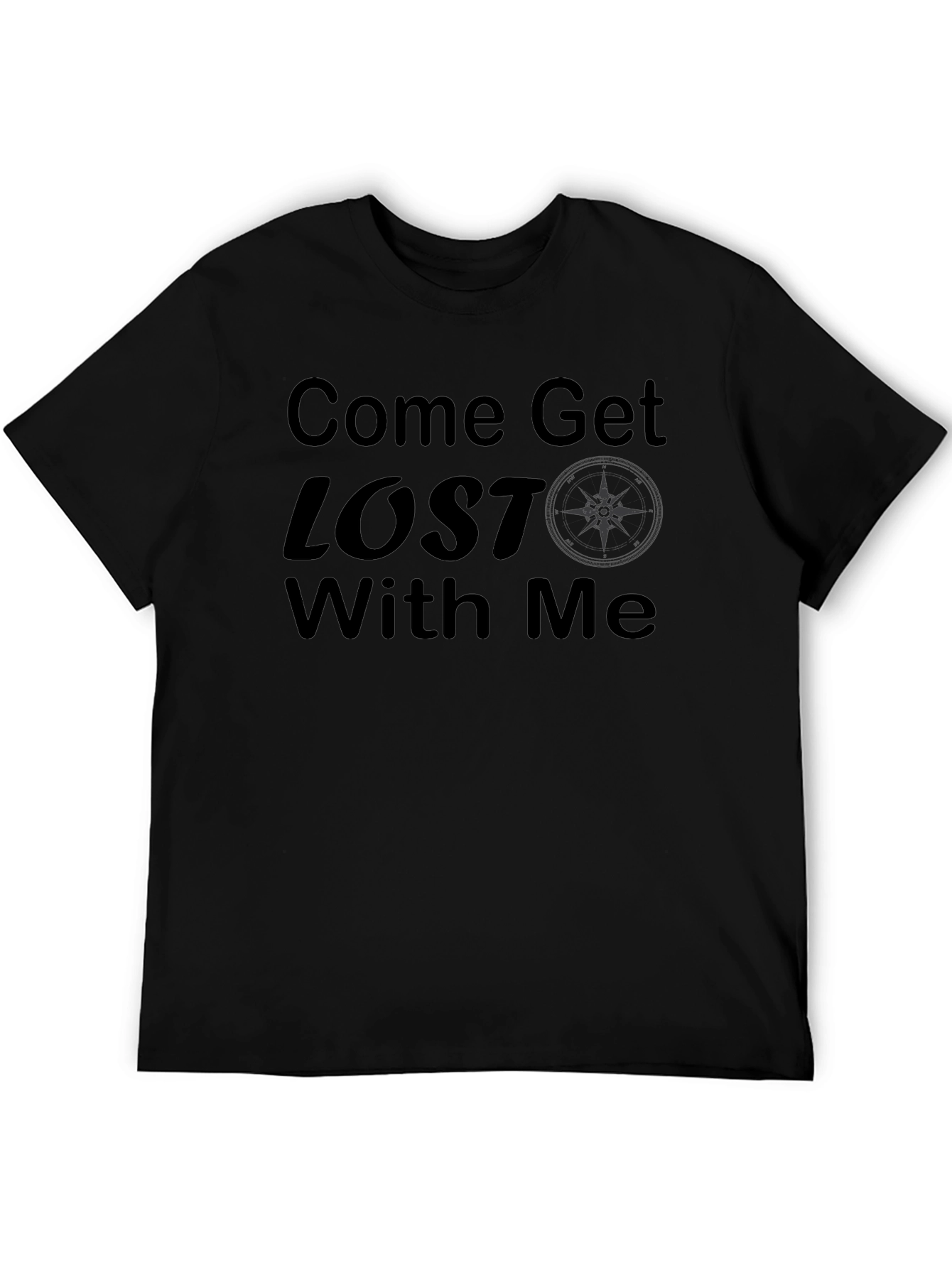 Camiseta Negra Come Get Lost With Me