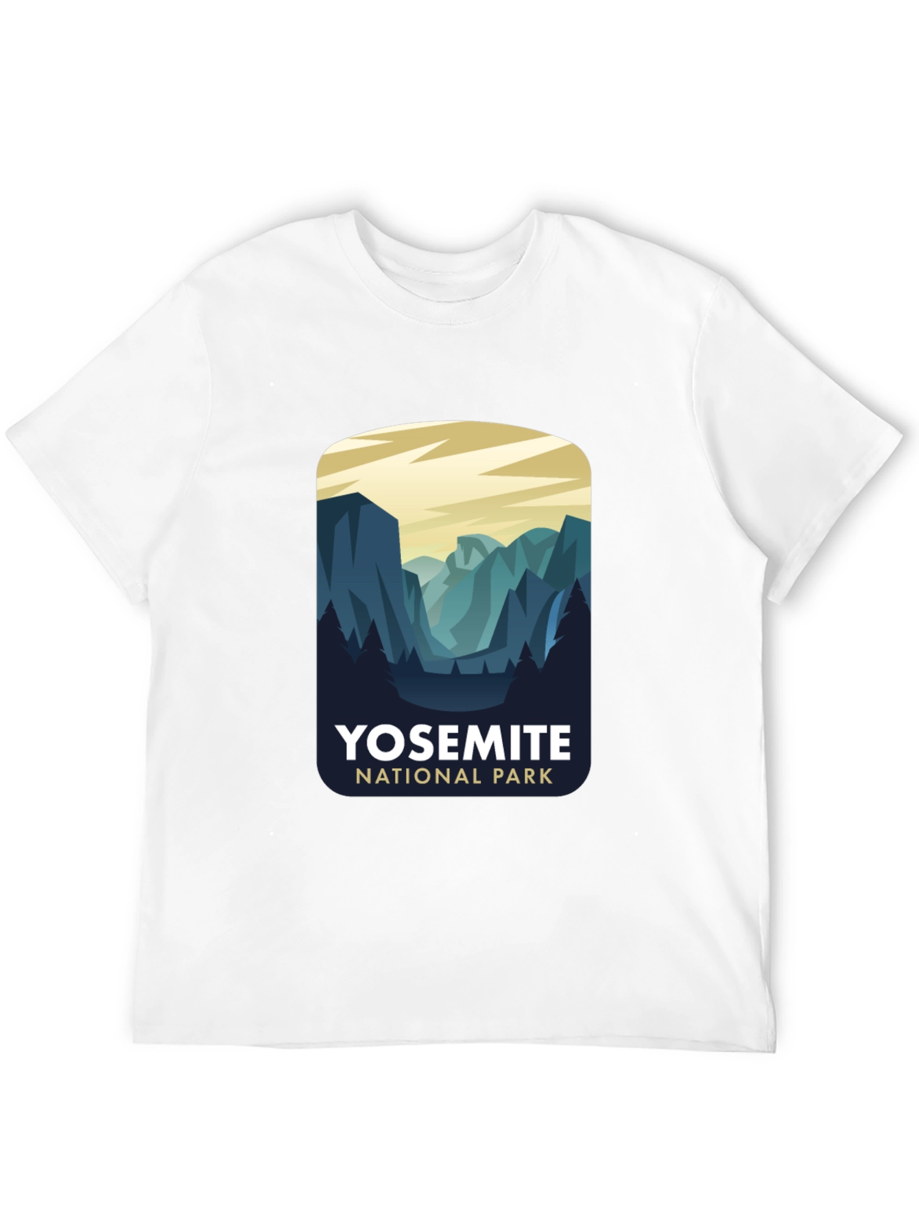 Camiseta Negra Diseño Yosemite National Park