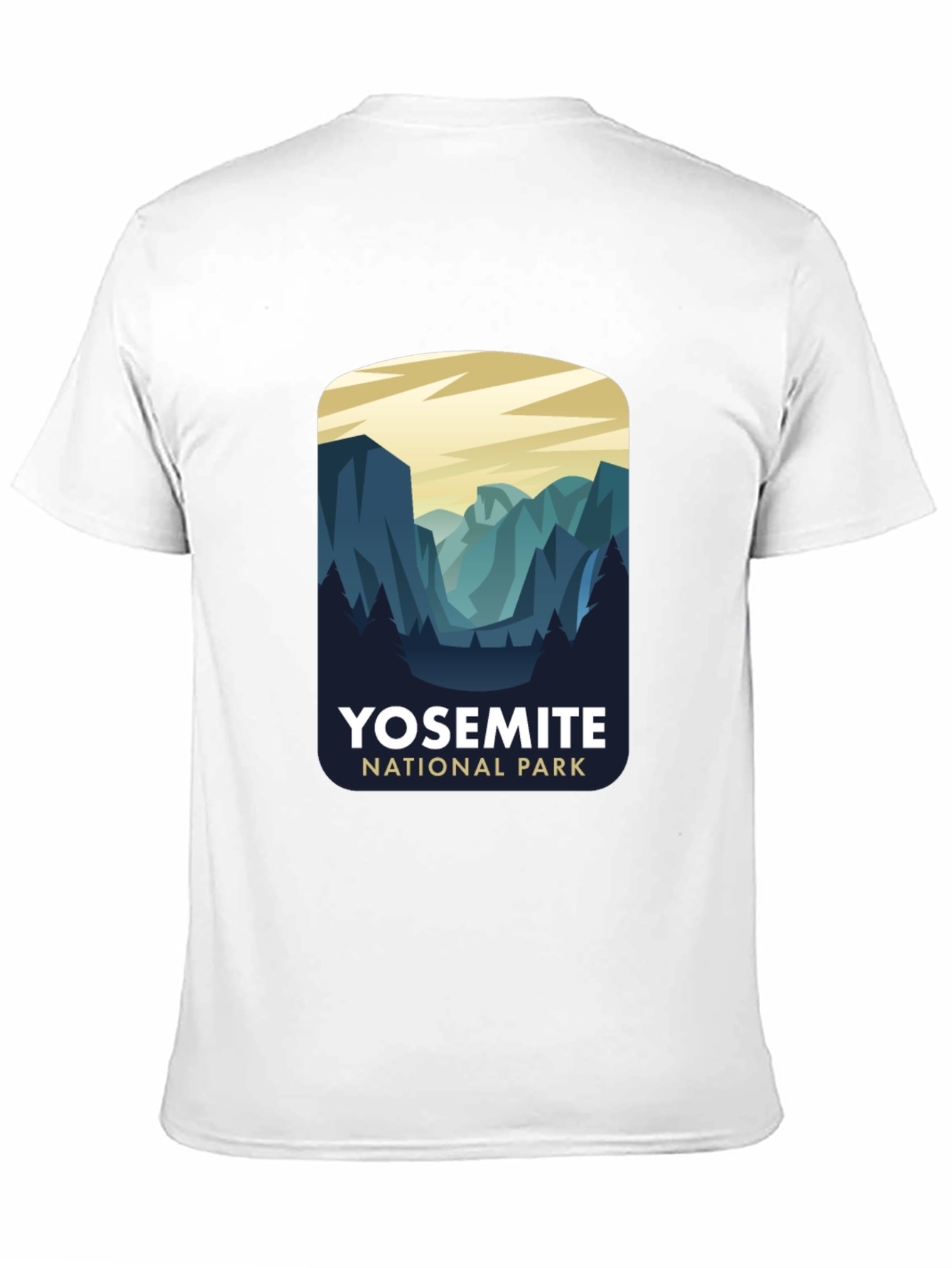 Camiseta Negra Diseño Yosemite National Park