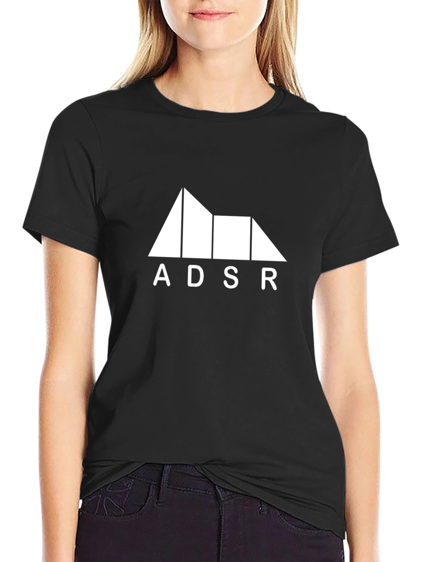 Camiseta Negra ADSR - Diseño Exclusivo