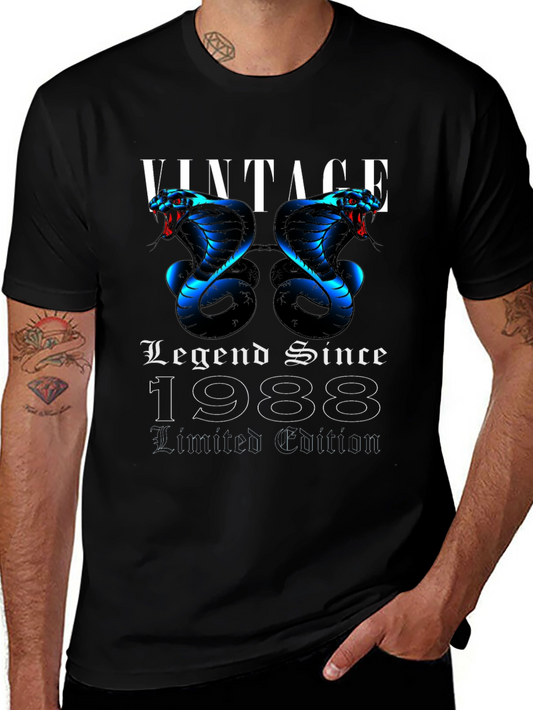 Camiseta Negra Vintage Legend Since 1988