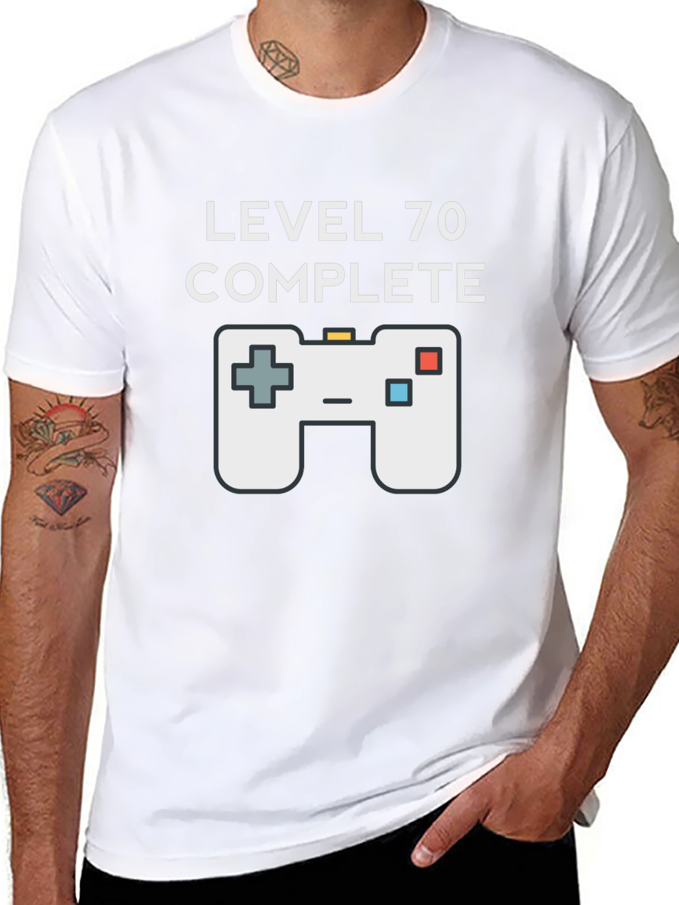 Camiseta Gamer Nivel 70 Completado