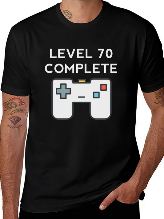 Camiseta Gamer Nivel 70 Completado