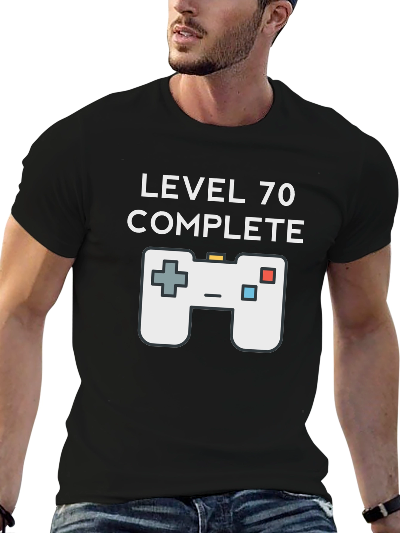 Camiseta Gamer Nivel 70 Completado