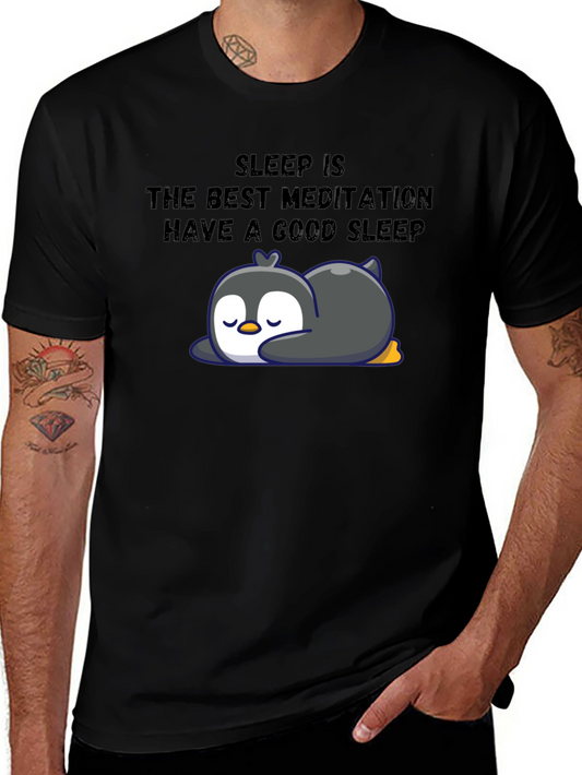 Camiseta Negra Relax: El Sueño es la Mejor Meditación