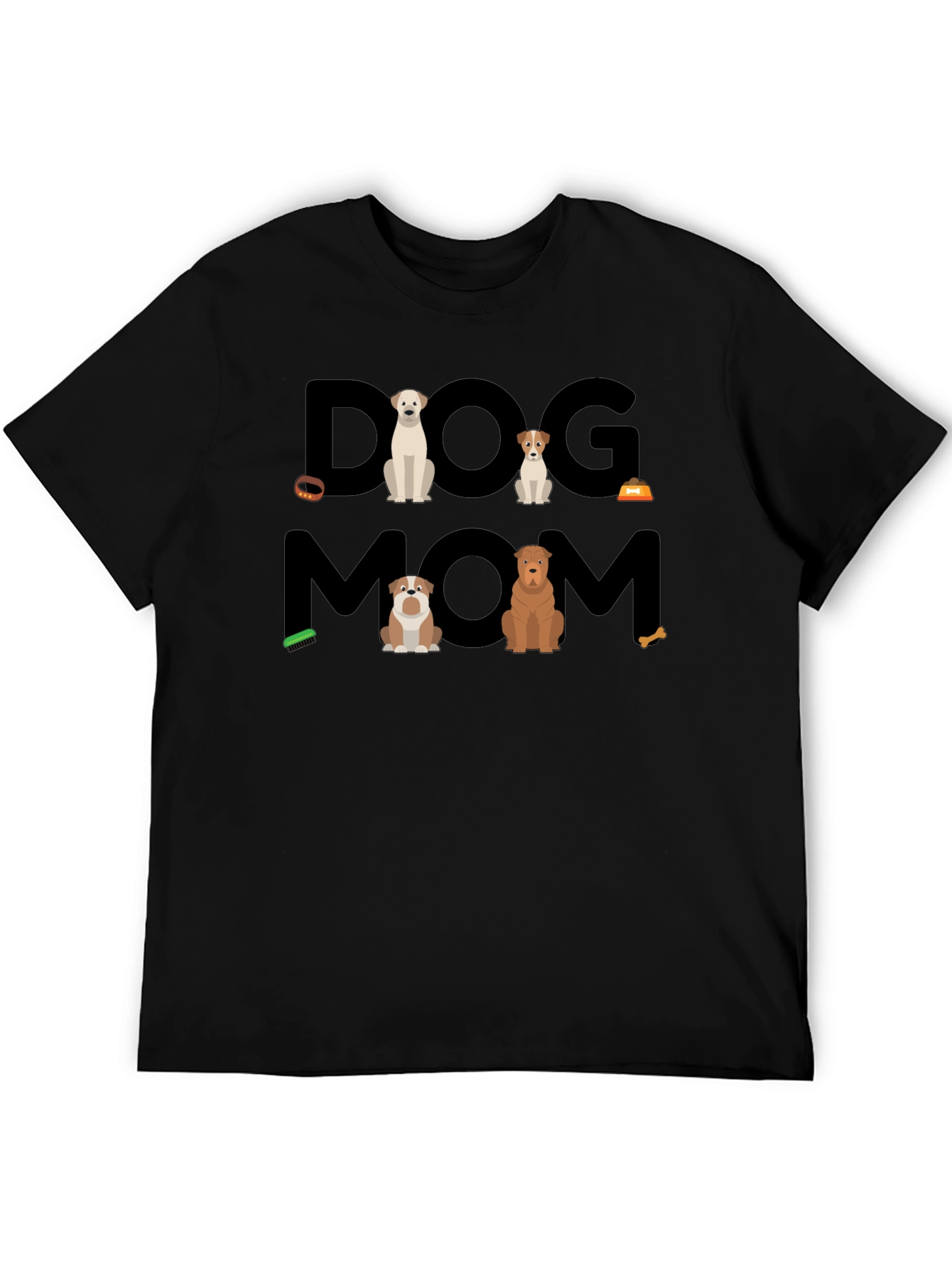 Camiseta Negra Dog Mom
