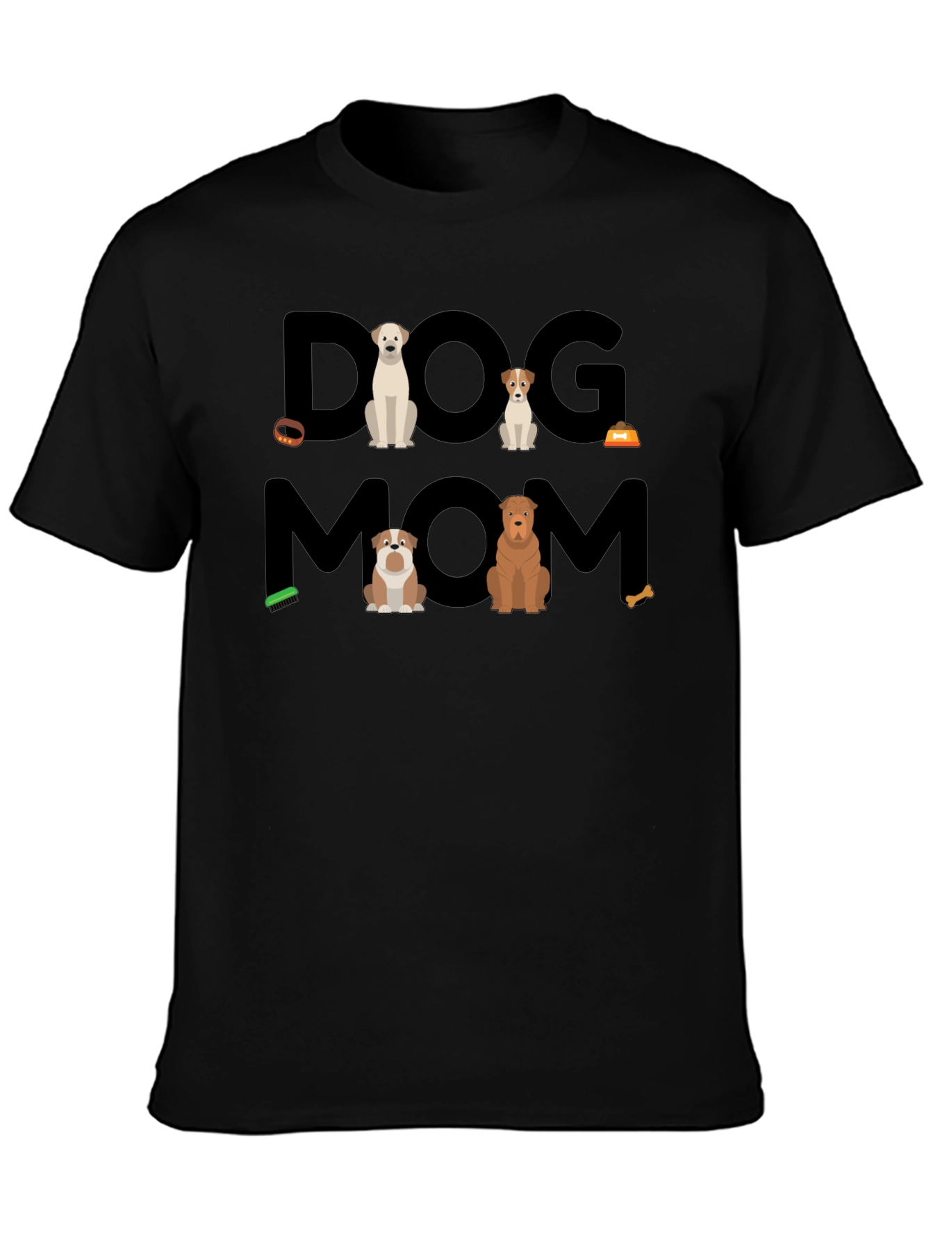 Camiseta Negra Dog Mom