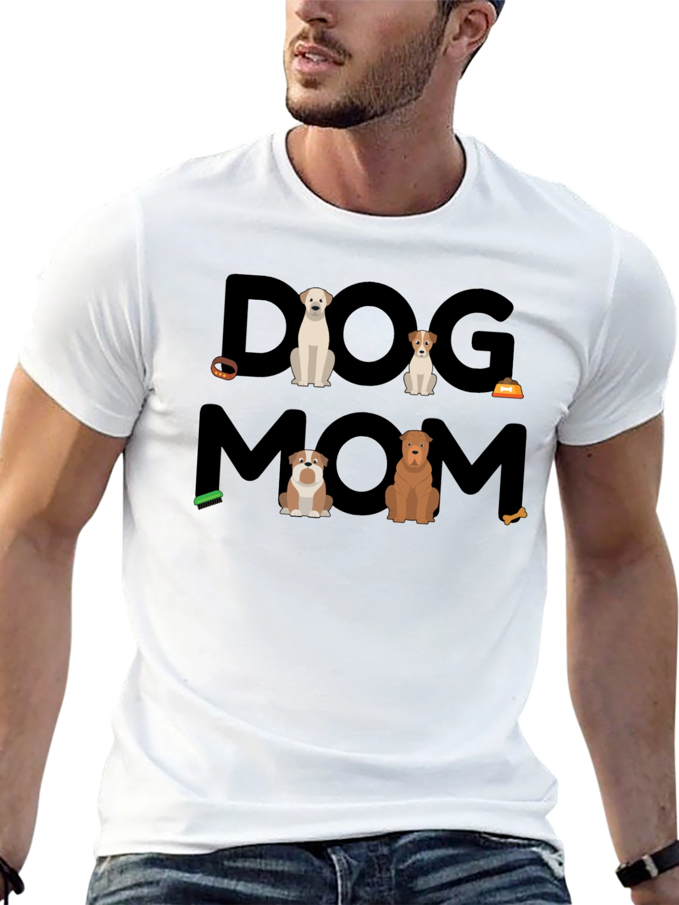 Camiseta Negra Dog Mom