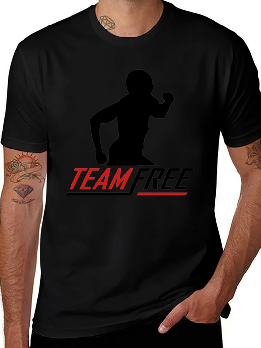 Camiseta Negra Deportiva Team Free