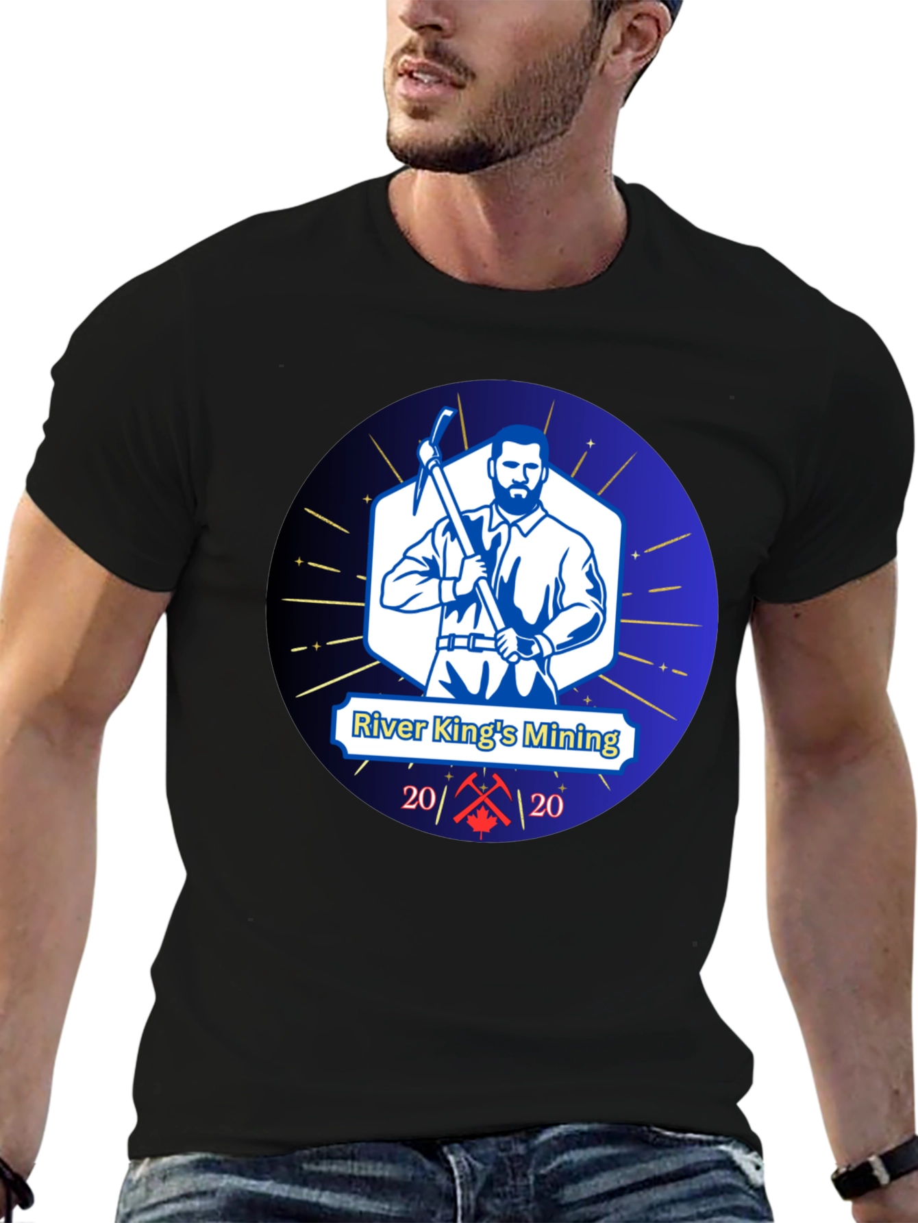 Camiseta Negra River Kings Mining