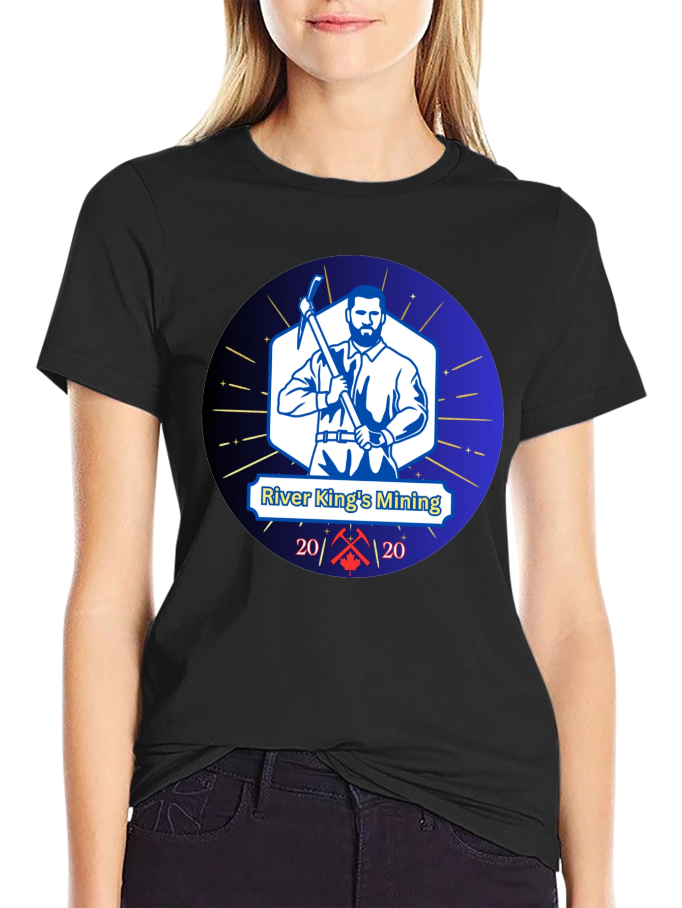 Camiseta Negra River Kings Mining