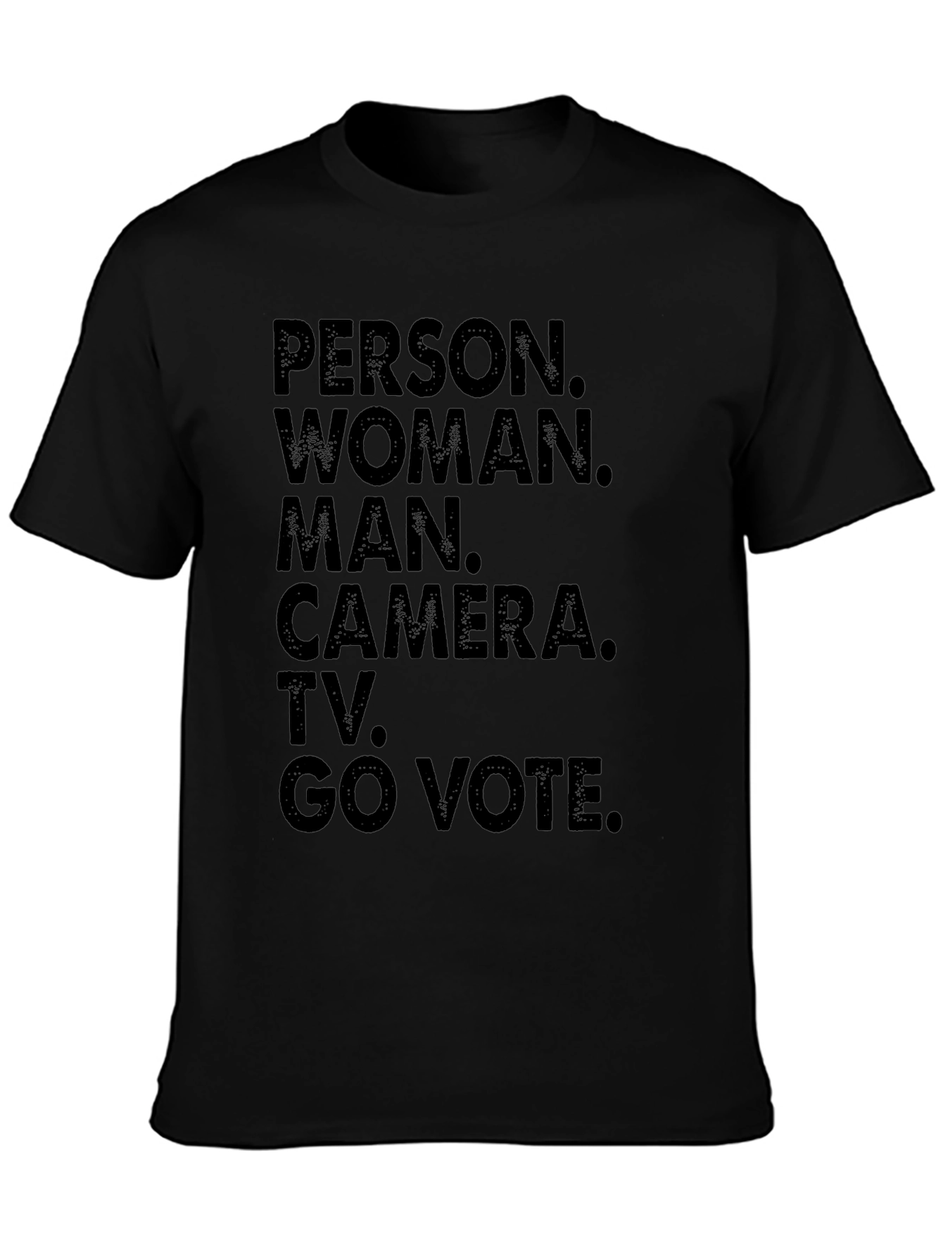 Camiseta Persona Mujer Hombre Cámara TV Vota