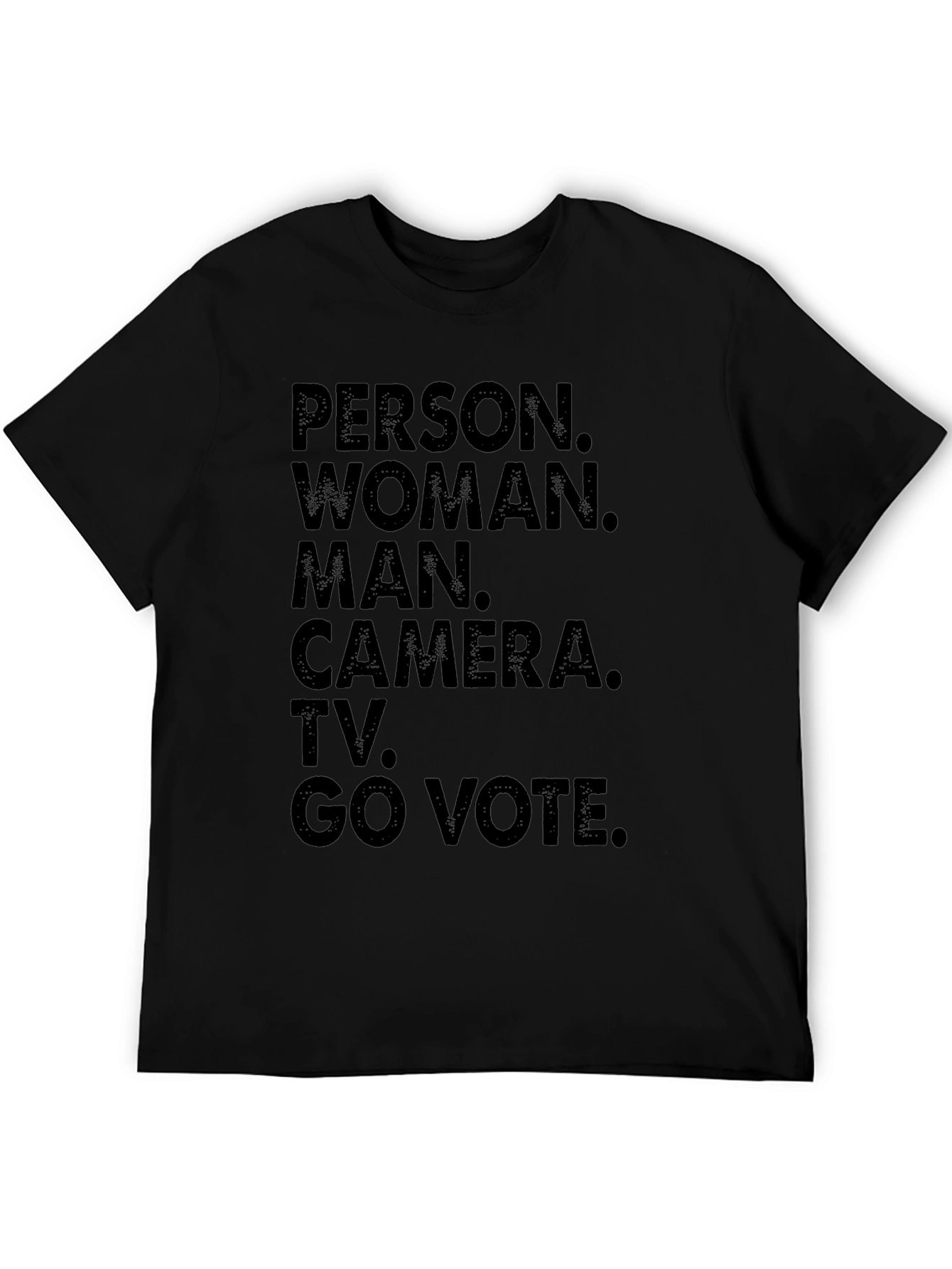 Camiseta Persona Mujer Hombre Cámara TV Vota