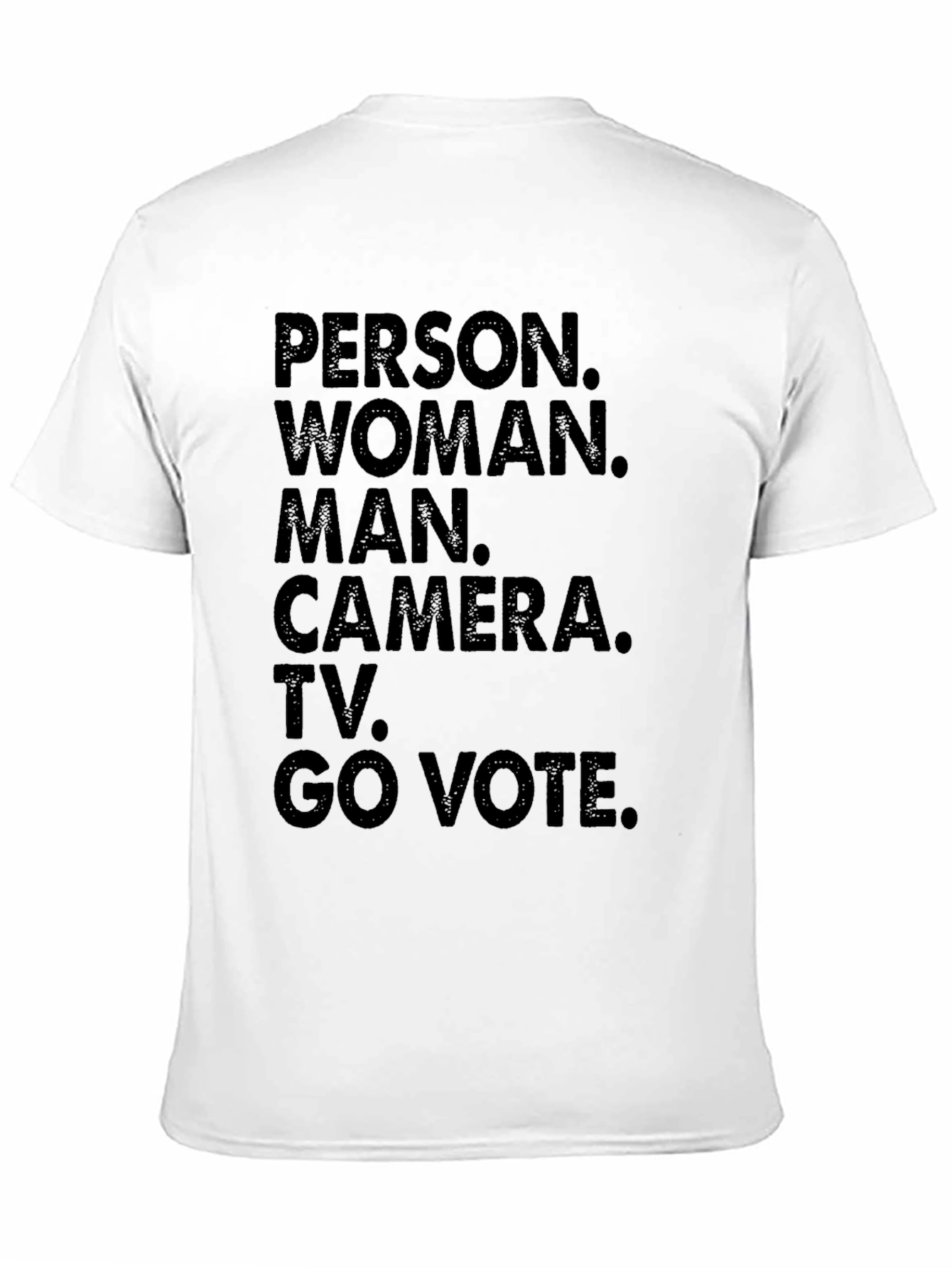 Camiseta Persona Mujer Hombre Cámara TV Vota