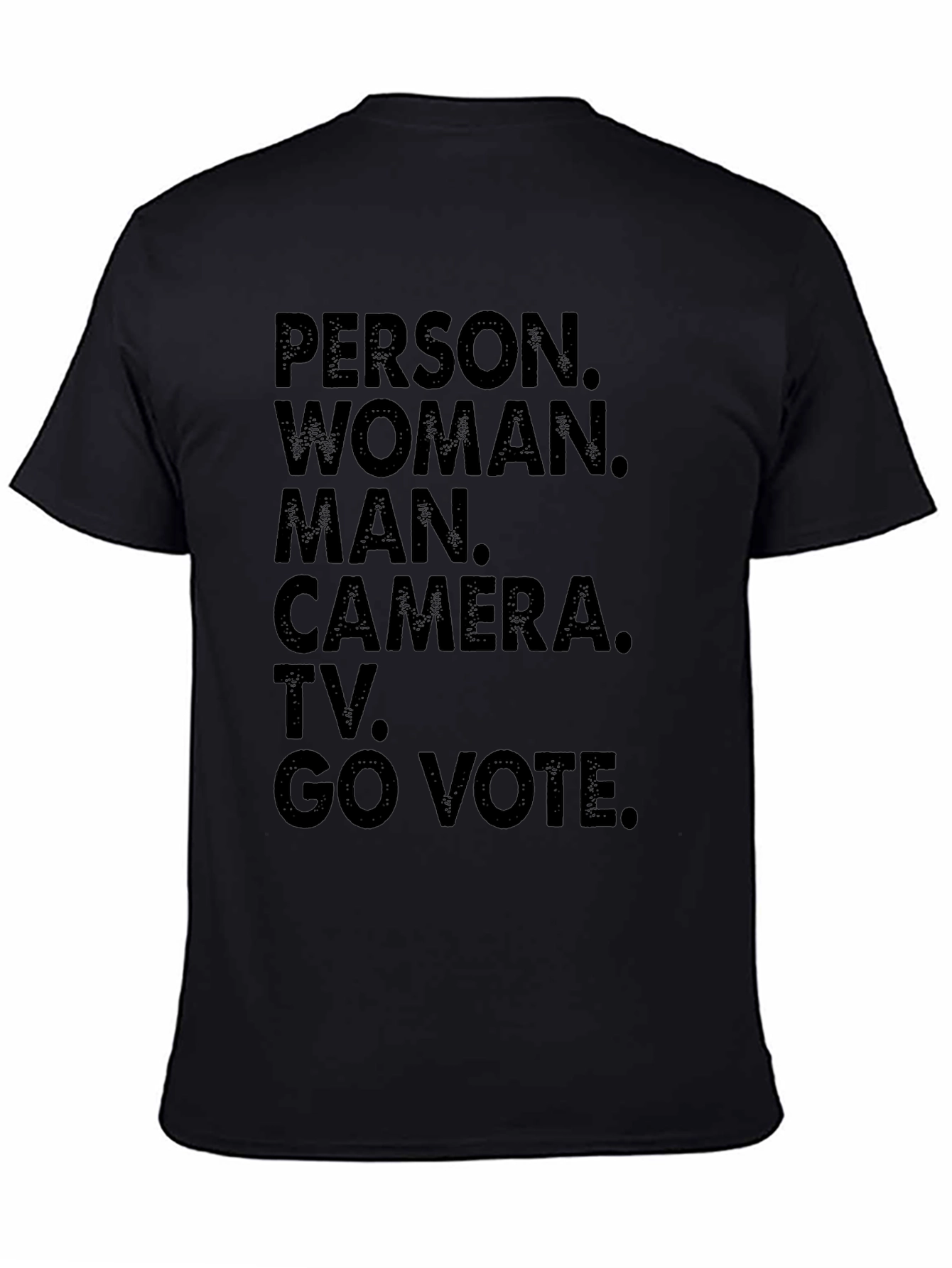 Camiseta Persona Mujer Hombre Cámara TV Vota