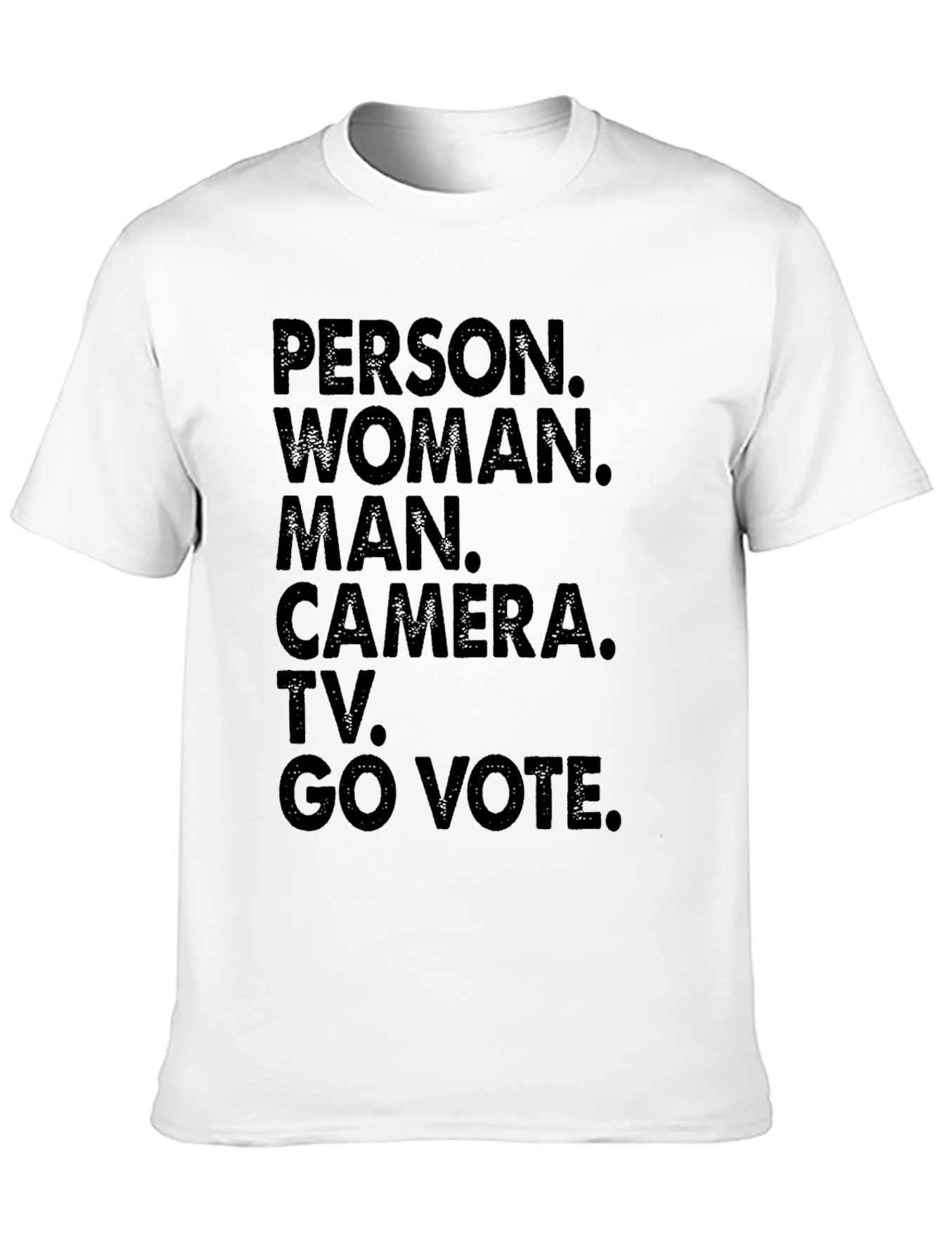 Camiseta Persona Mujer Hombre Cámara TV Vota