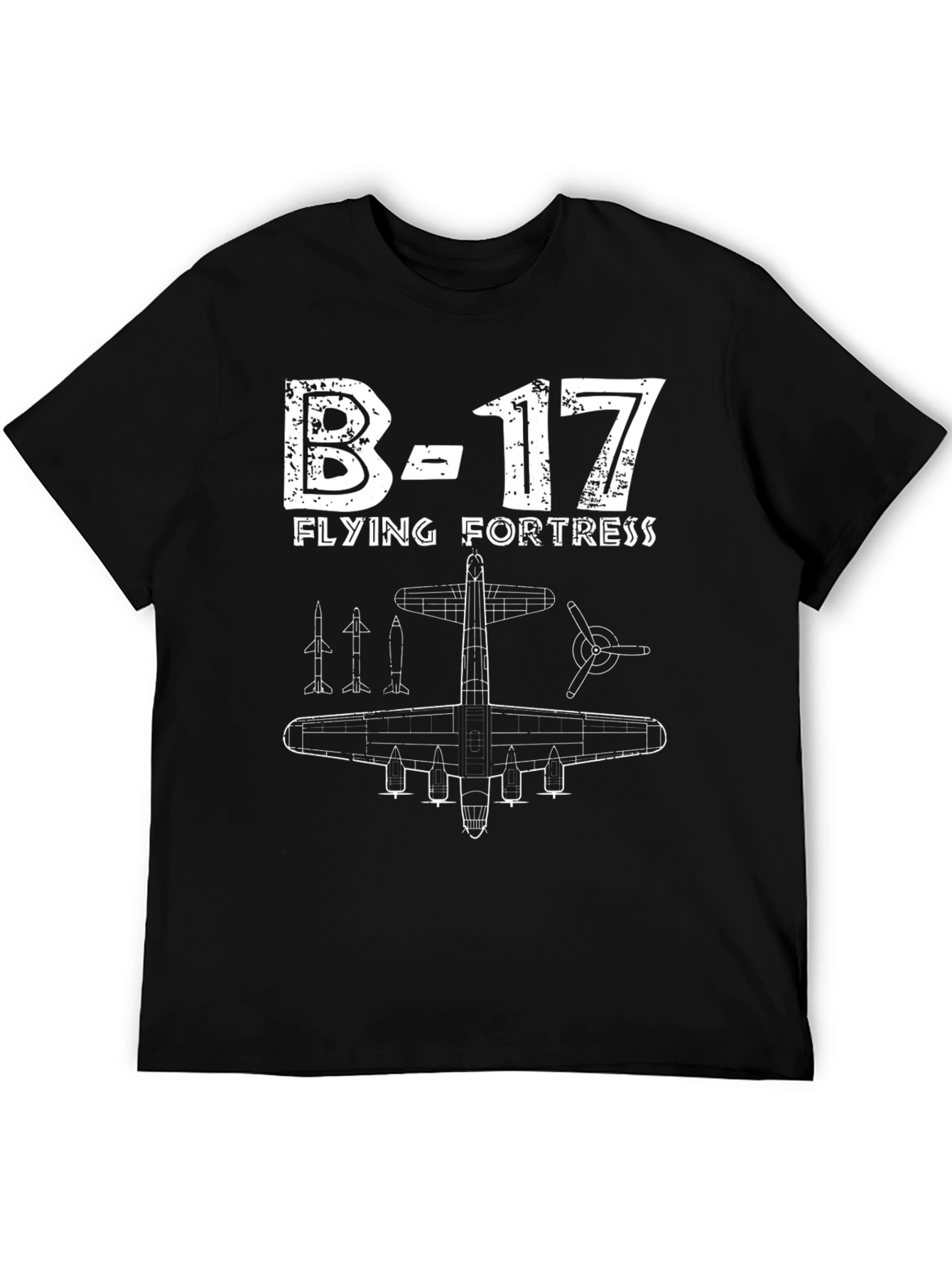 Camiseta Negra B-17 Flying Fortress