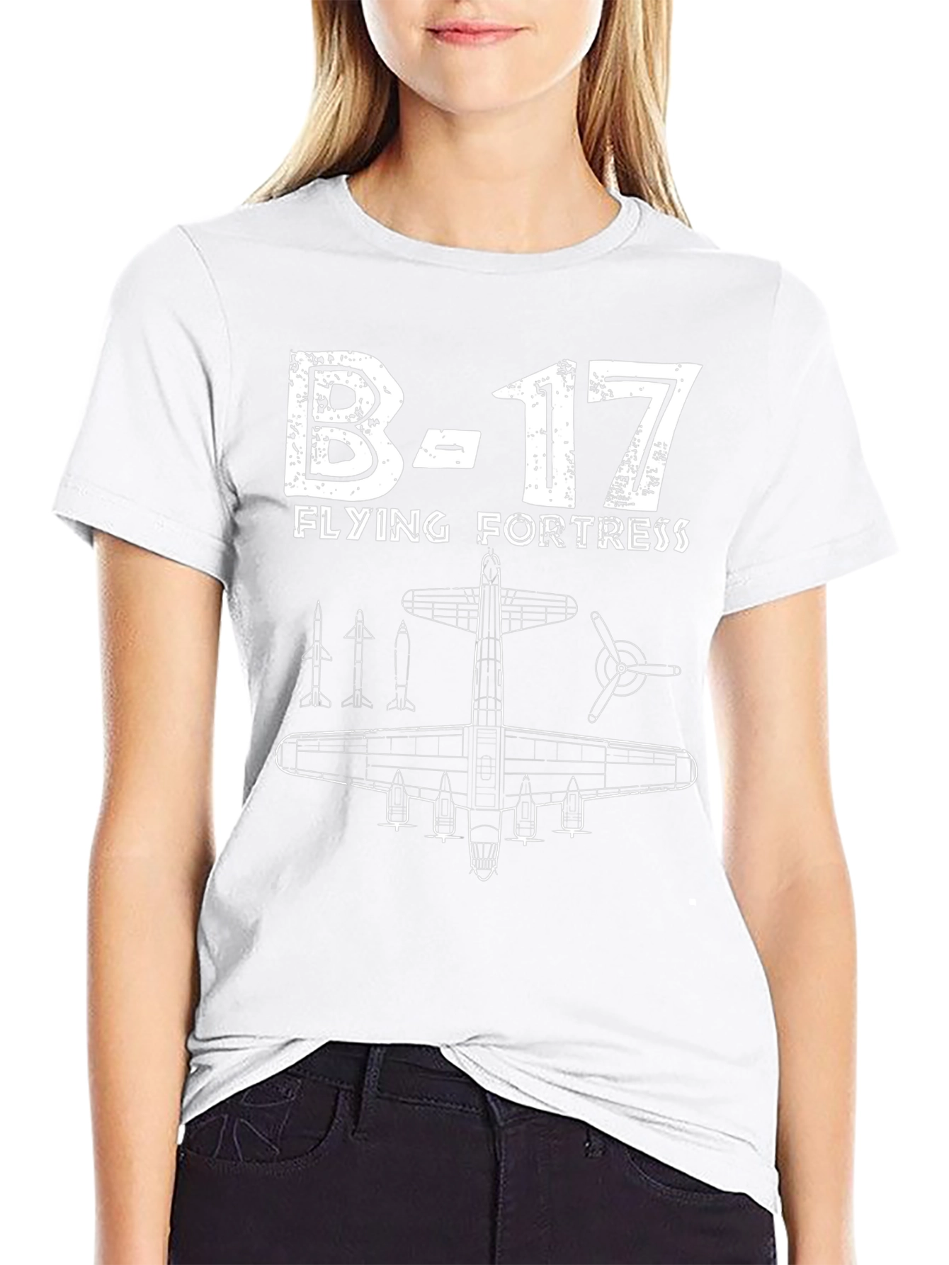 Camiseta Negra B-17 Flying Fortress