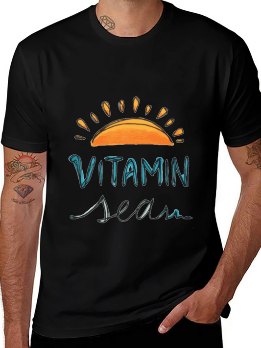 Camiseta Negra Vitamin Sea para un Look Casual