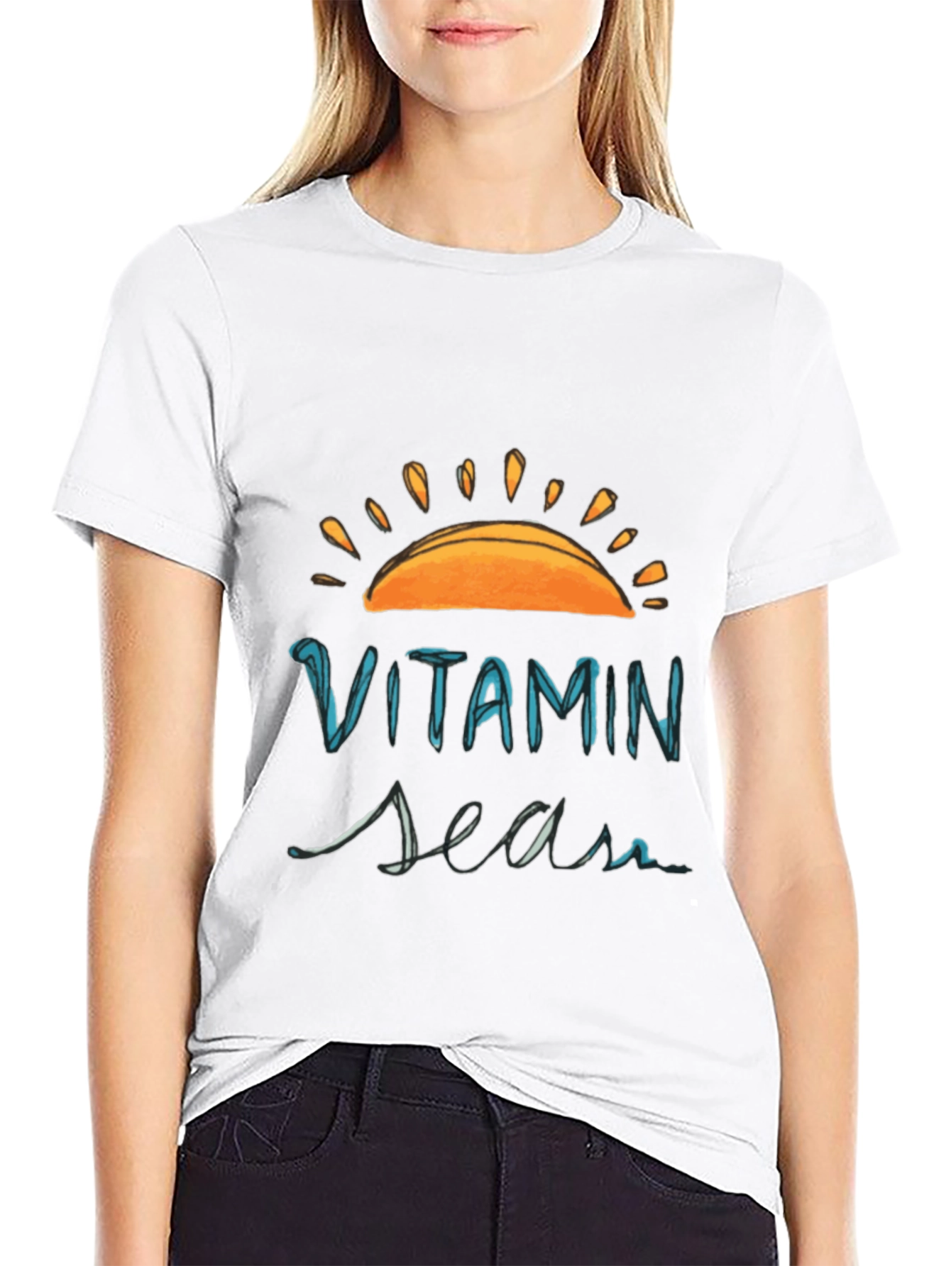 Camiseta Negra Vitamin Sea para un Look Casual