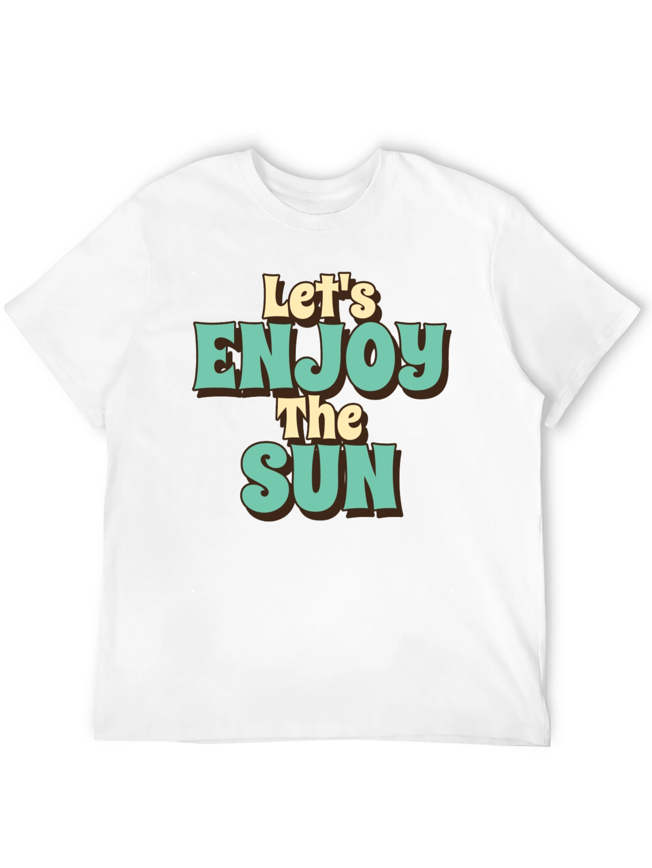 Camiseta Negra Retro Enjoy The Sun