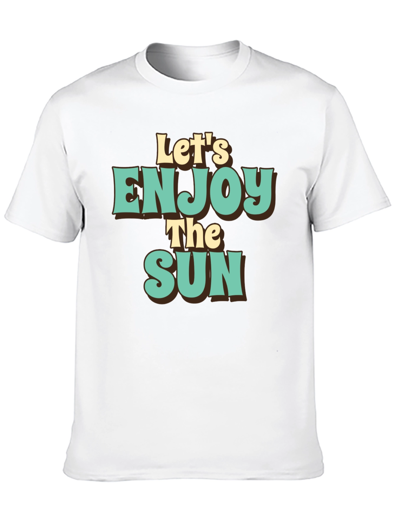 Camiseta Negra Retro Enjoy The Sun